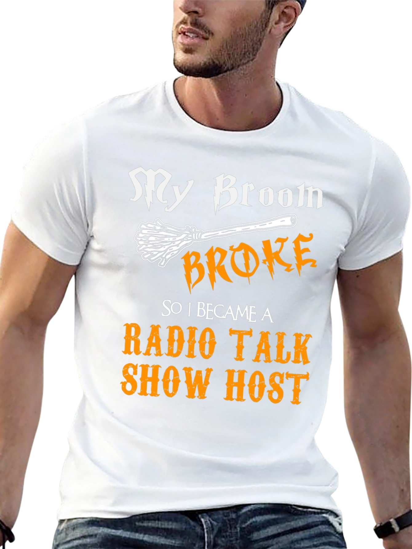 My Broom Broke Radio Talk Show Host T-Shirt