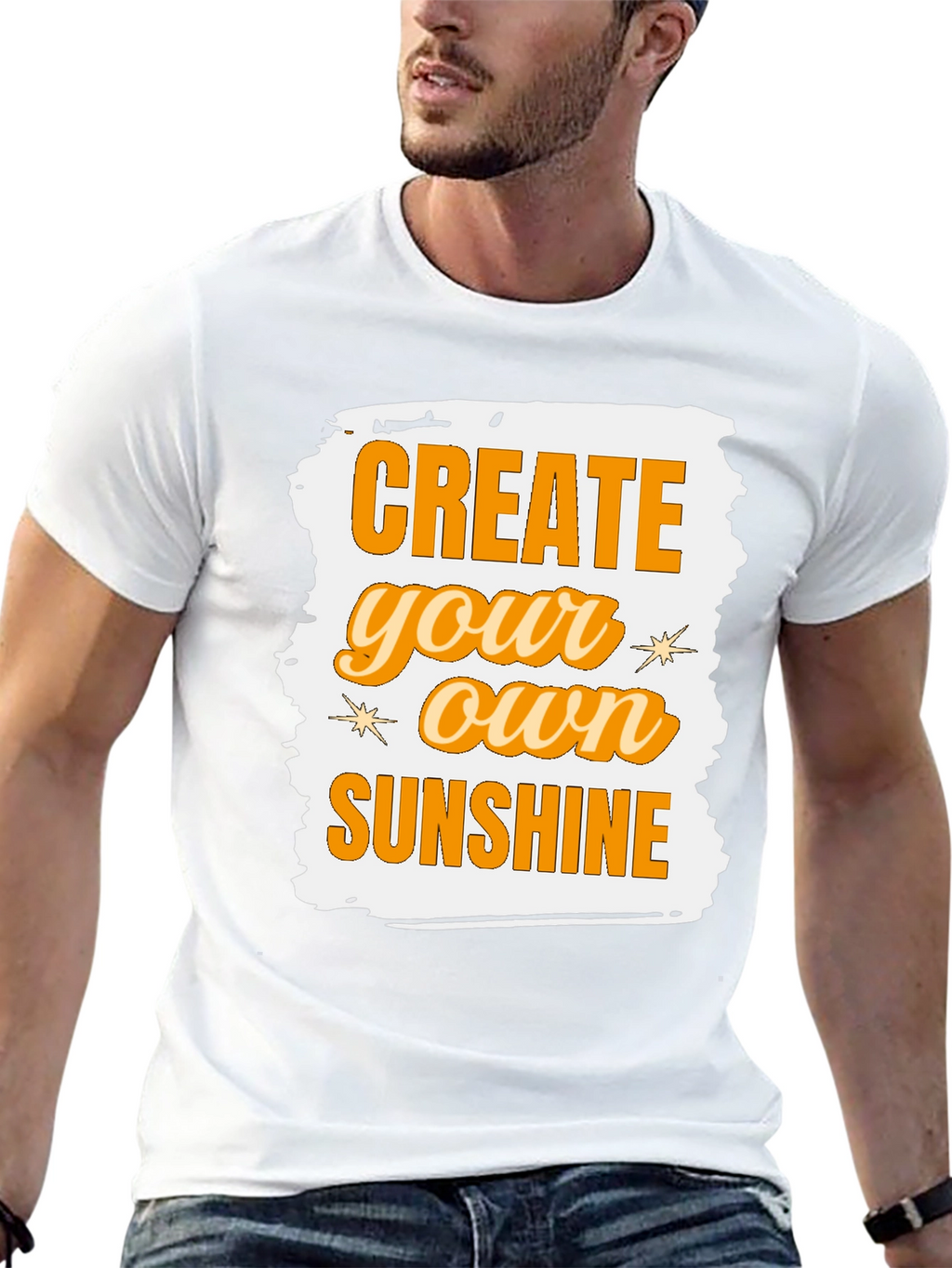Create Your Own Sunshine Graphic Tee - Black