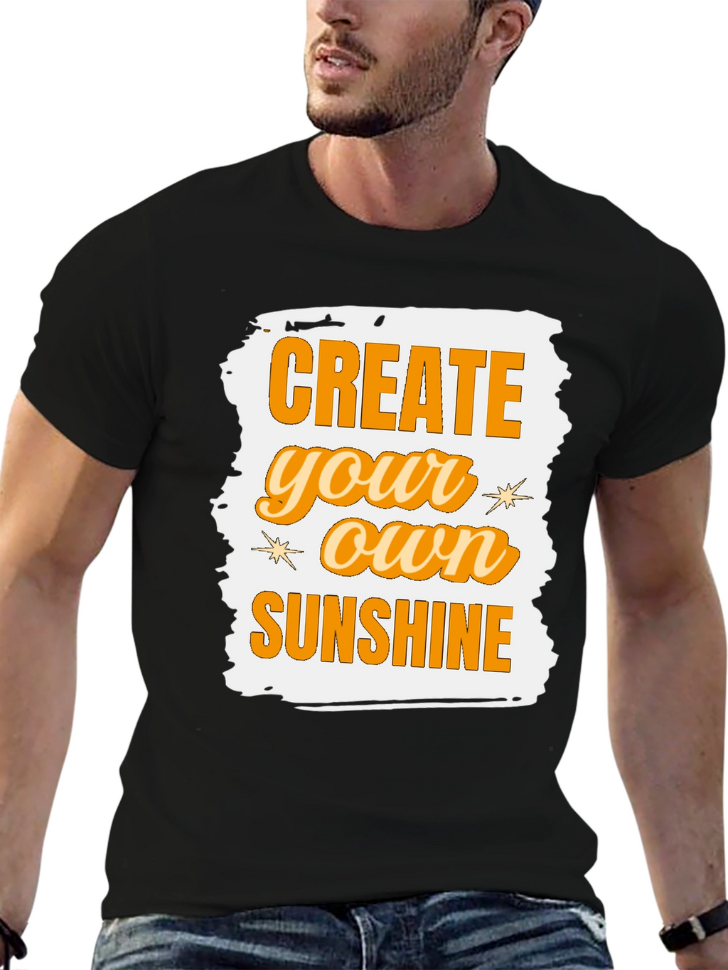 Create Your Own Sunshine Graphic Tee - Black