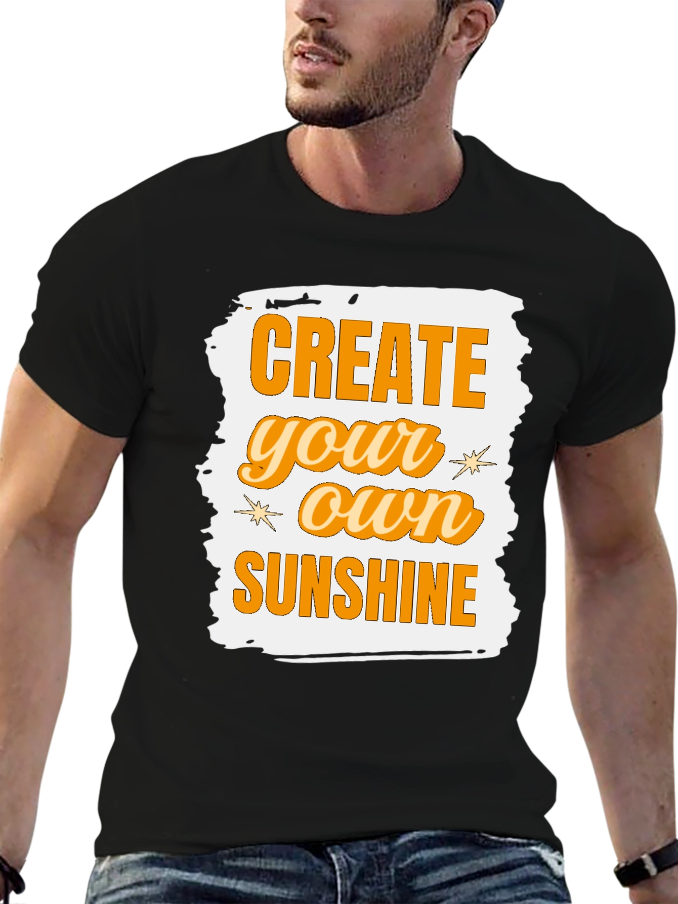 Create Your Own Sunshine Graphic Tee - Black