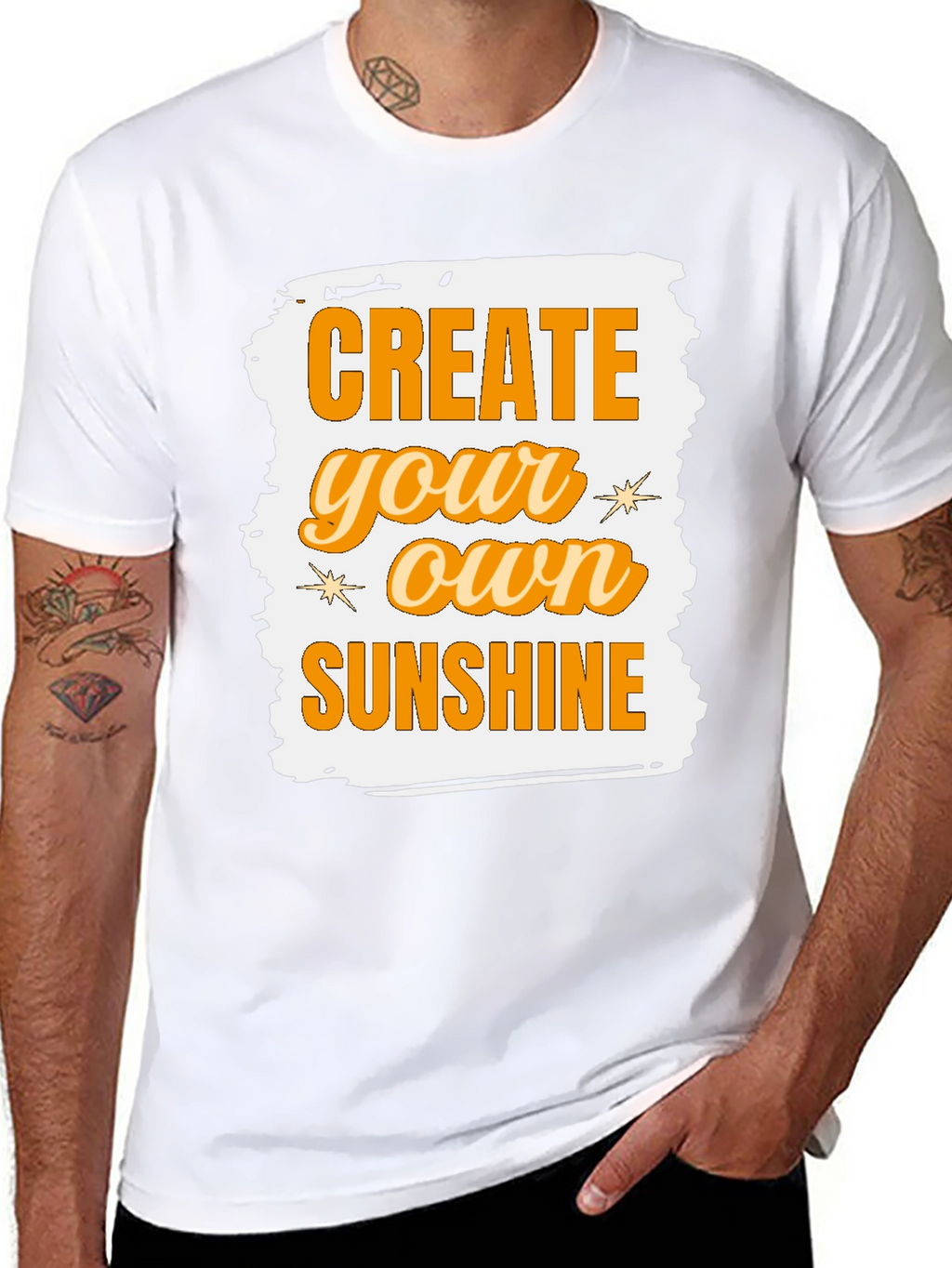 Create Your Own Sunshine Graphic Tee - Black