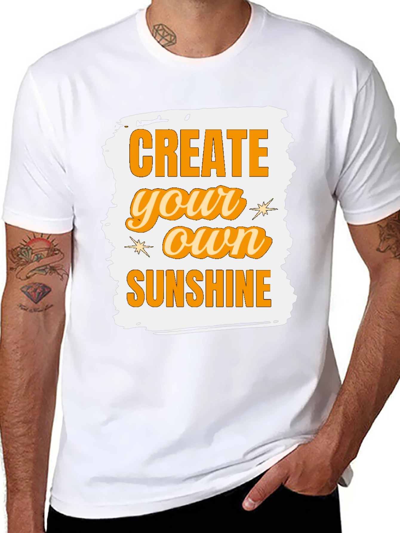 Create Your Own Sunshine Graphic Tee - Black