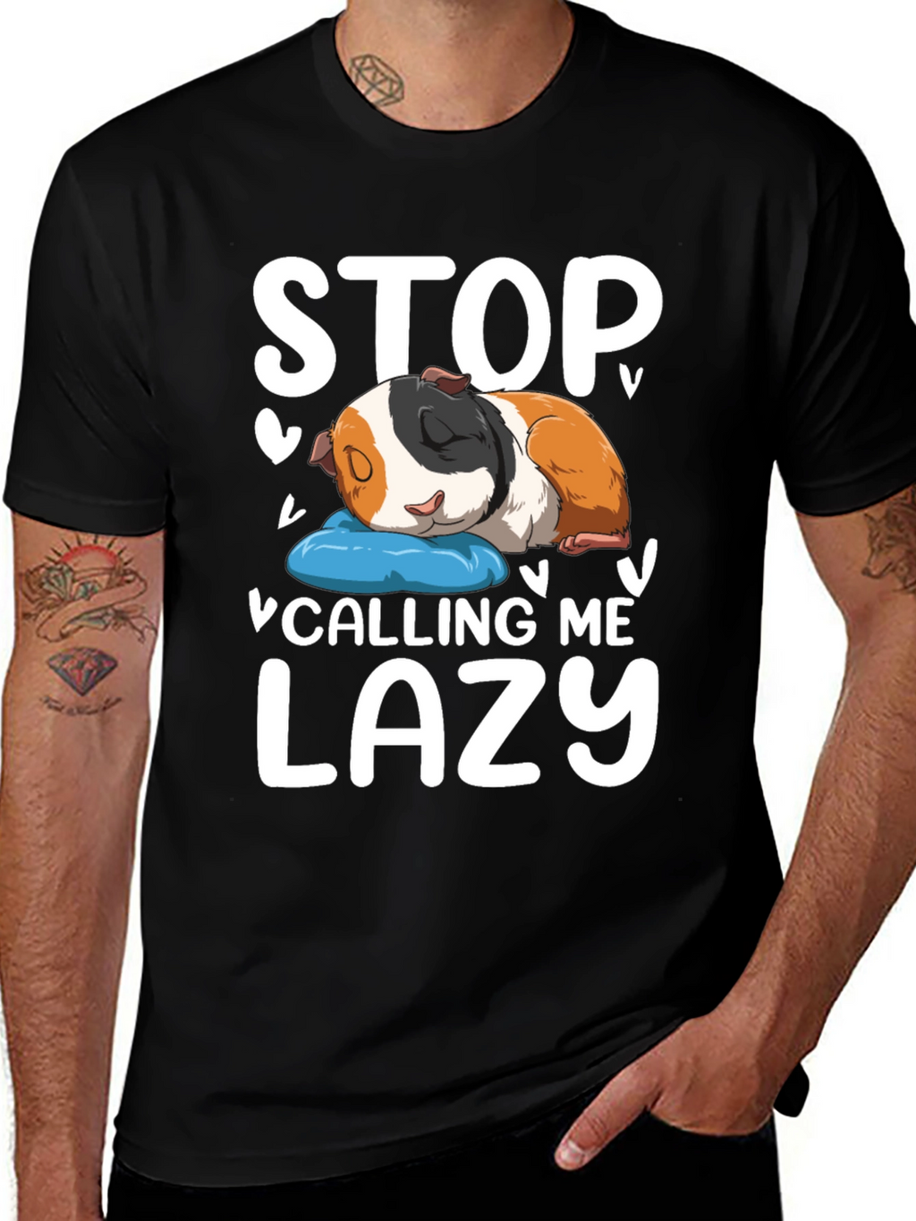 Stop Calling Me Lazy Guinea Pig T-Shirt