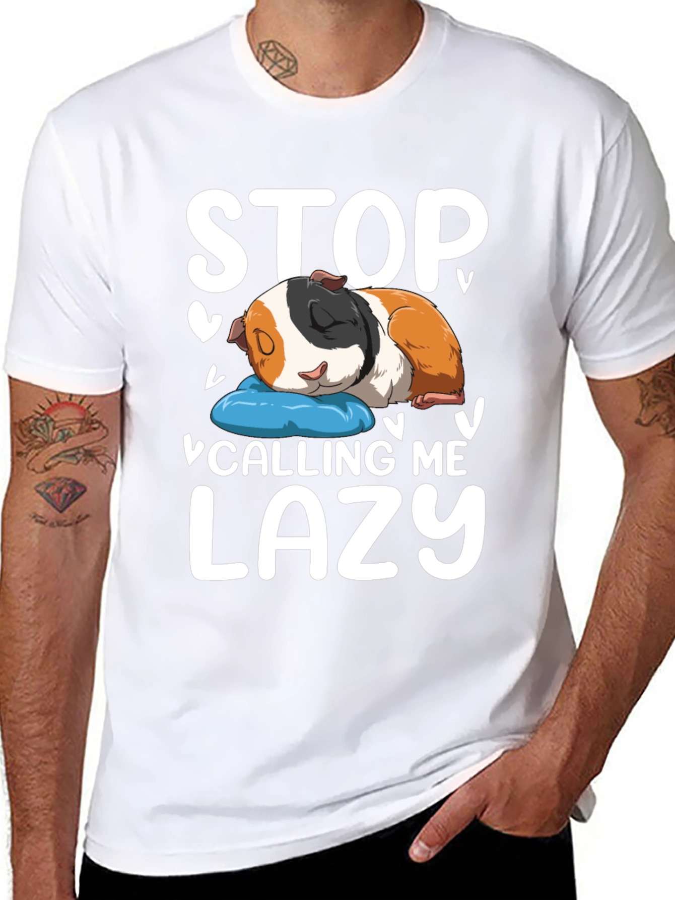 Stop Calling Me Lazy Guinea Pig T-Shirt