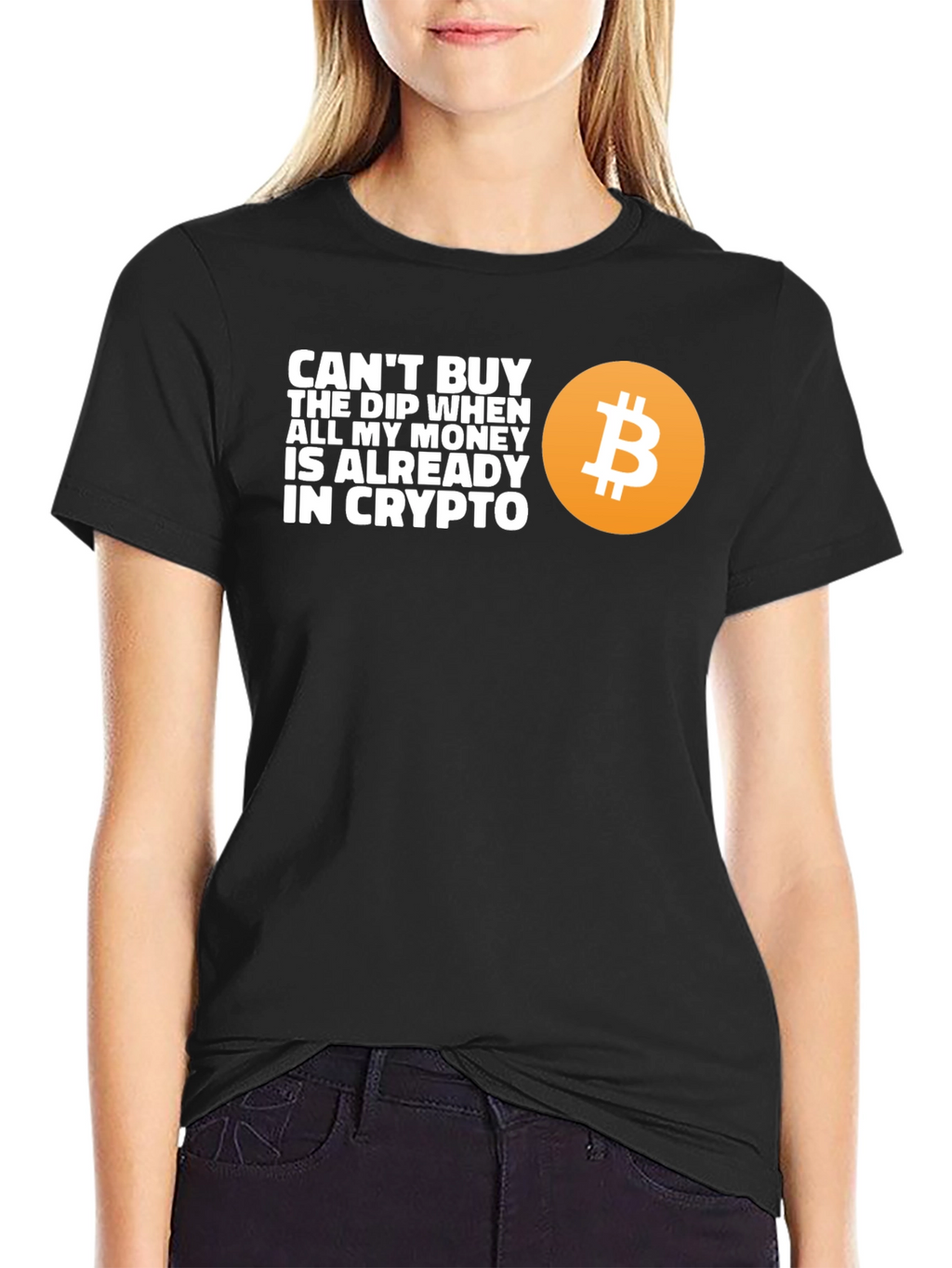 Crypto Dip T-Shirt - Bitcoin Design