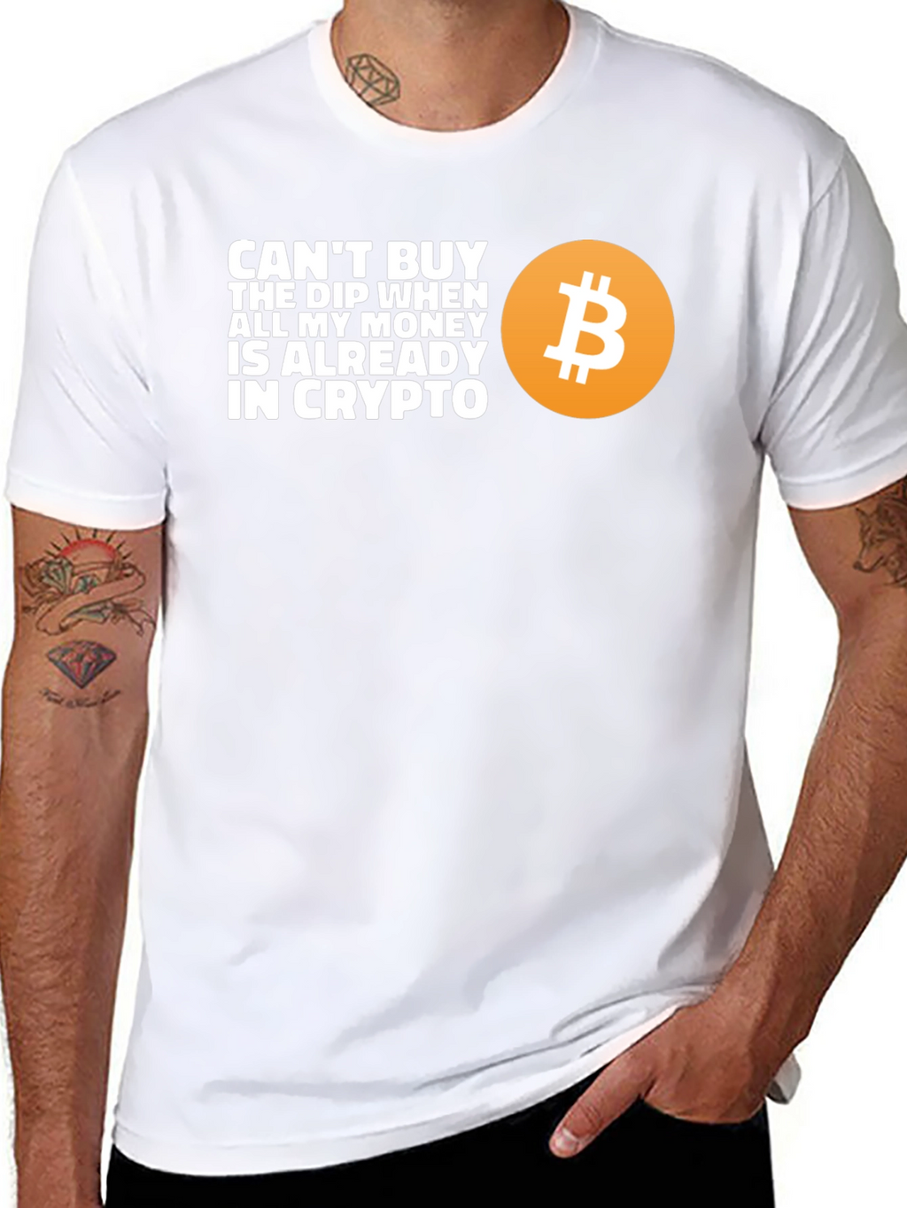 Crypto Dip T-Shirt - Bitcoin Design