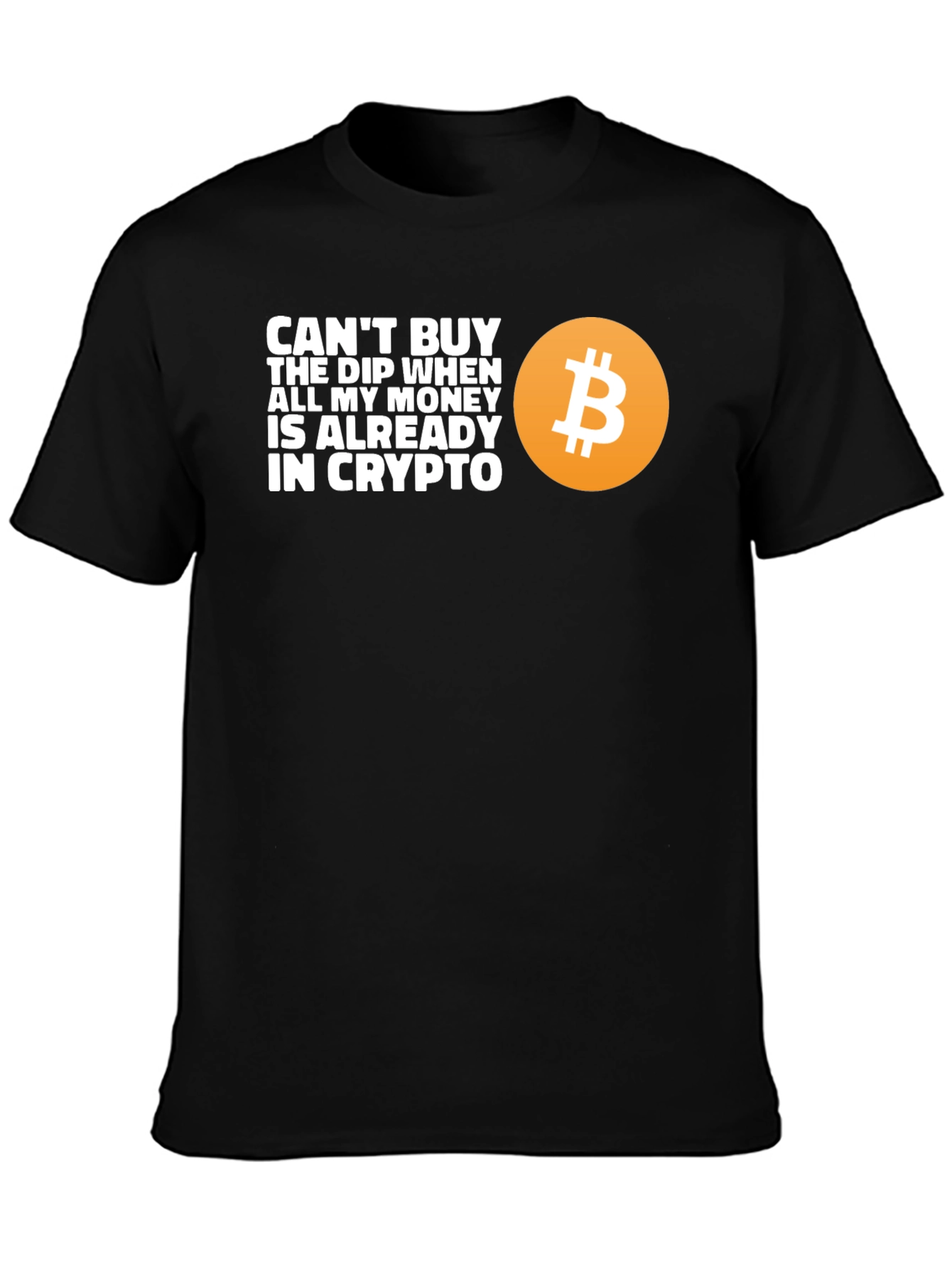 Crypto Dip T-Shirt - Bitcoin Design