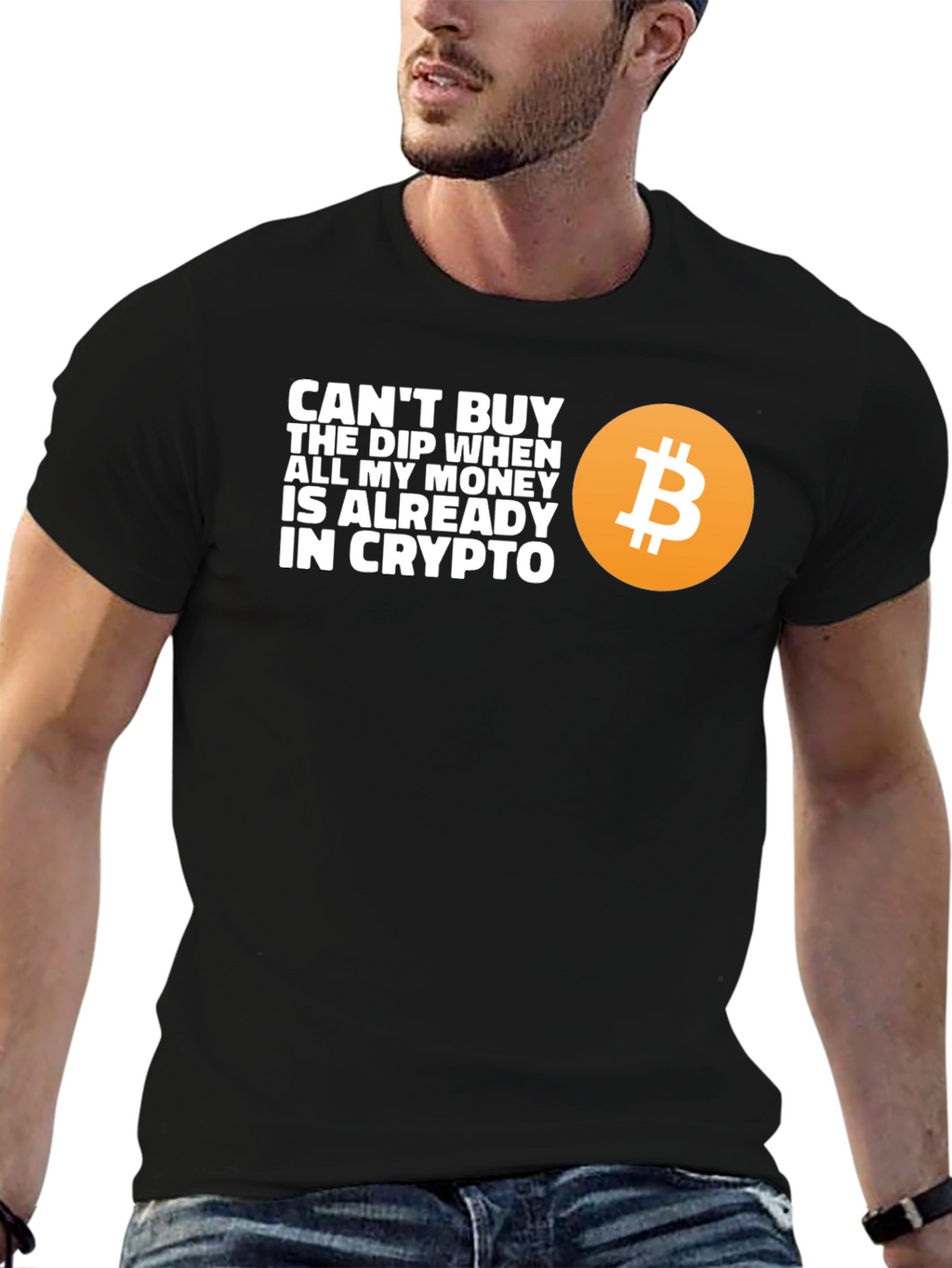 Crypto Dip T-Shirt - Bitcoin Design
