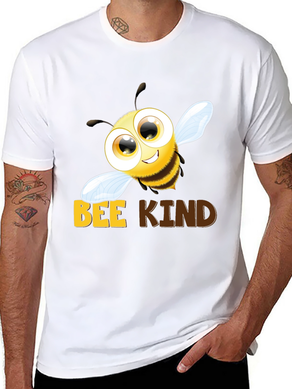Bee Kind T-Shirt - Black Cotton Blend