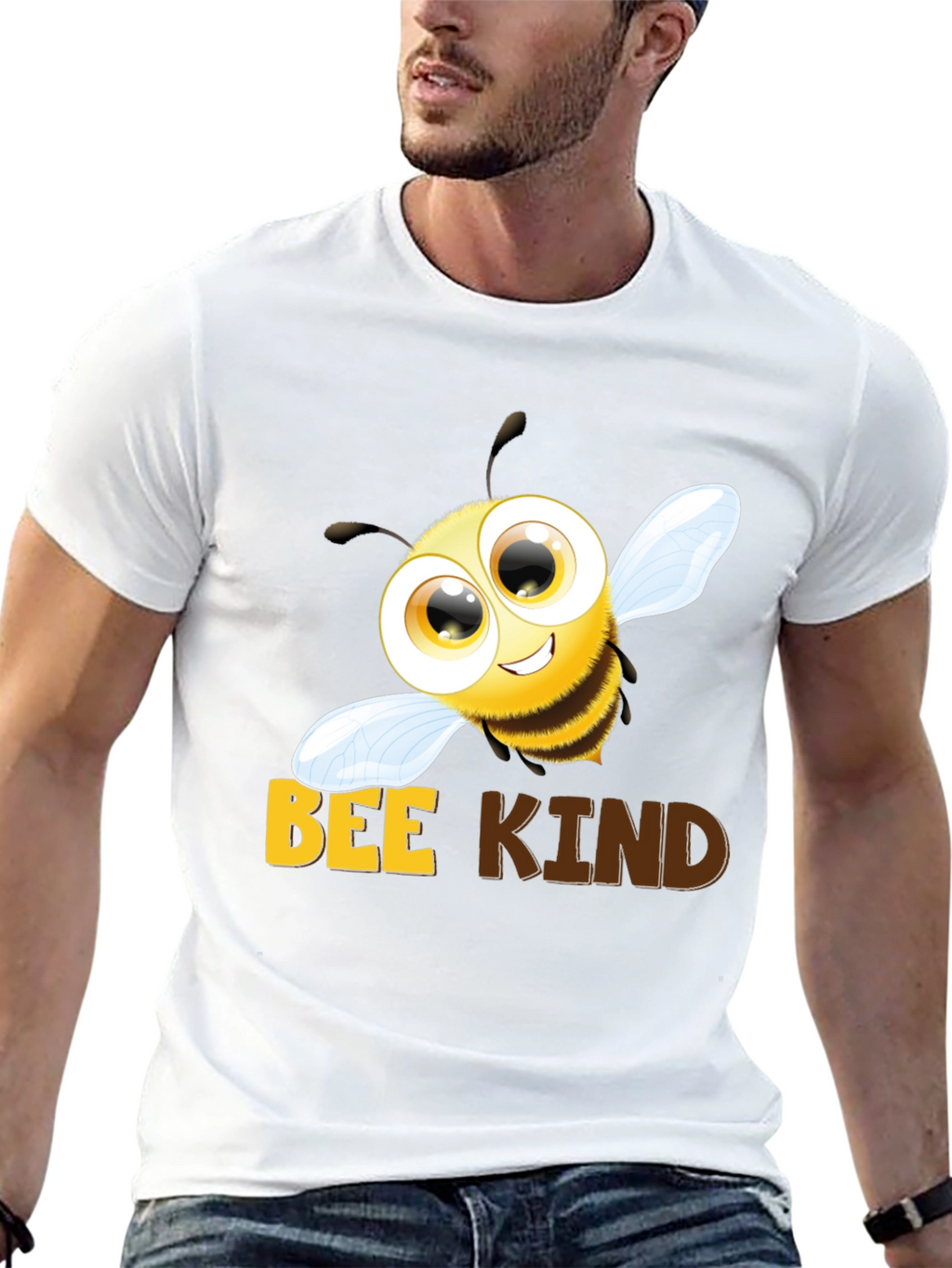 Bee Kind T-Shirt - Black Cotton Blend