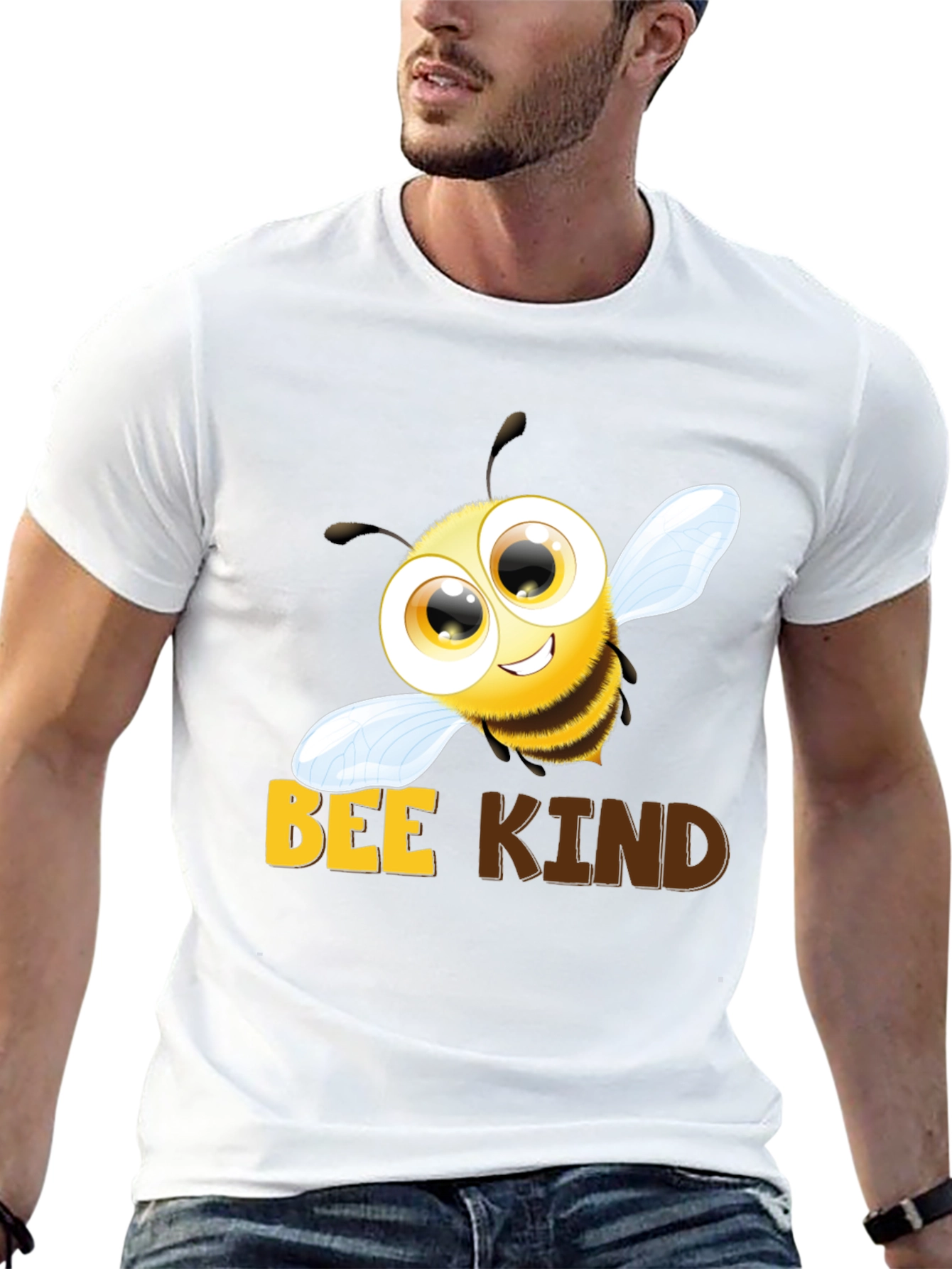 Bee Kind T-Shirt - Black Cotton Blend