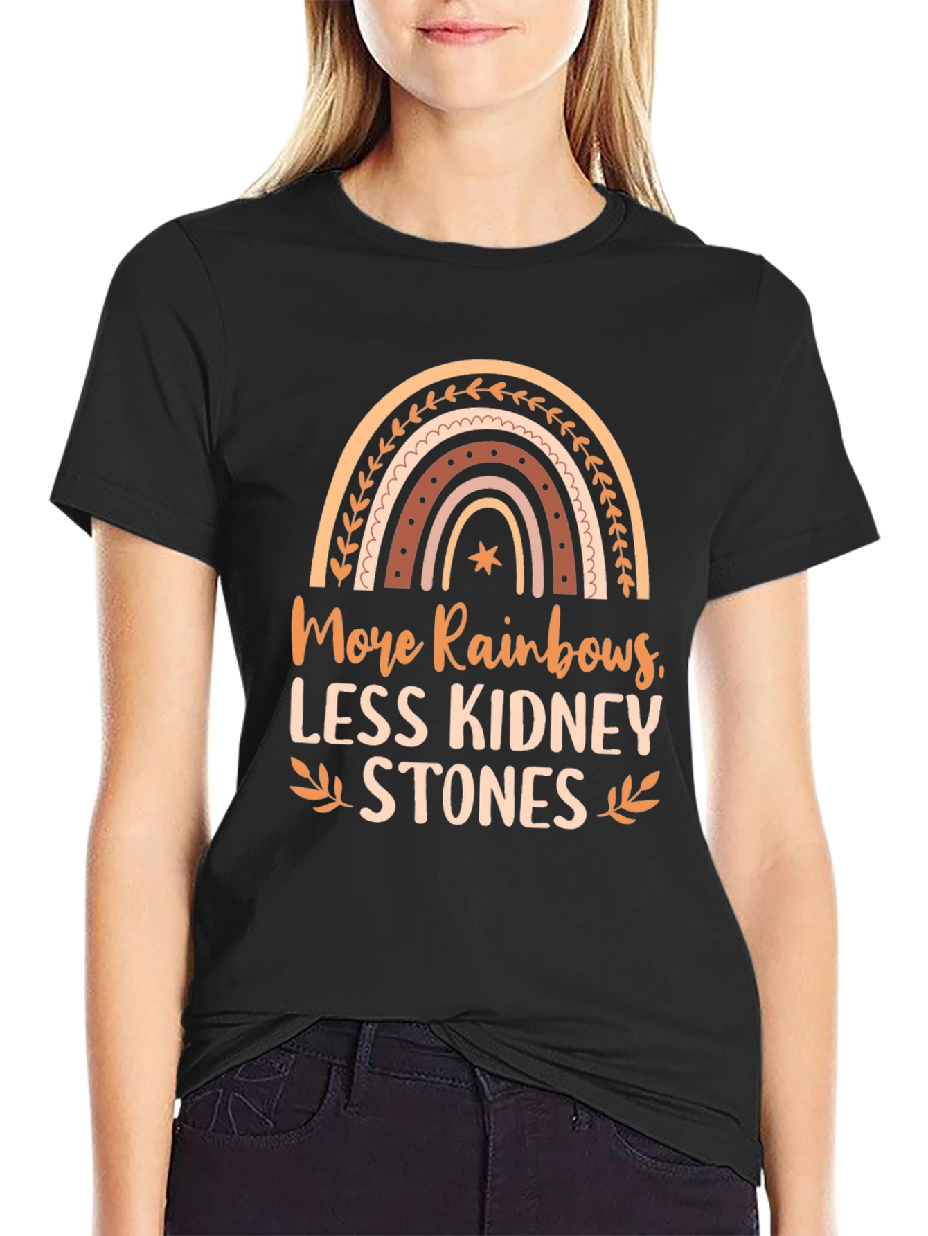 More Rainbows Less Kidney Stones Graphic Tee