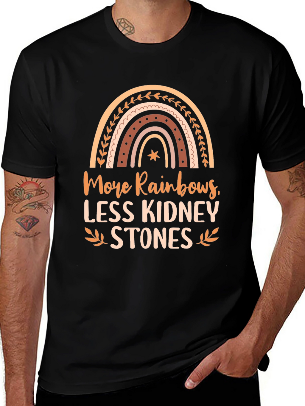 More Rainbows Less Kidney Stones Graphic Tee