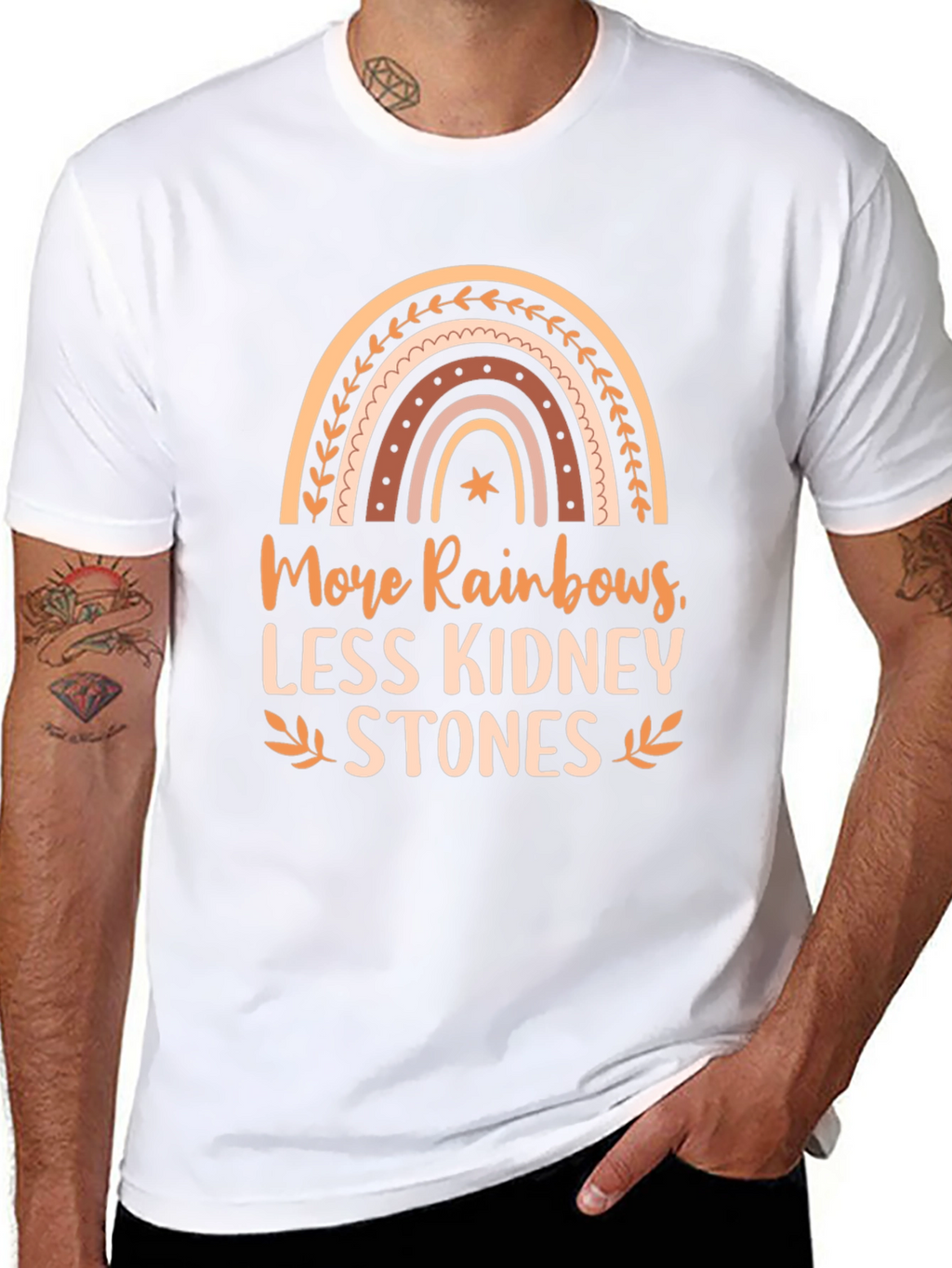 More Rainbows Less Kidney Stones Graphic Tee