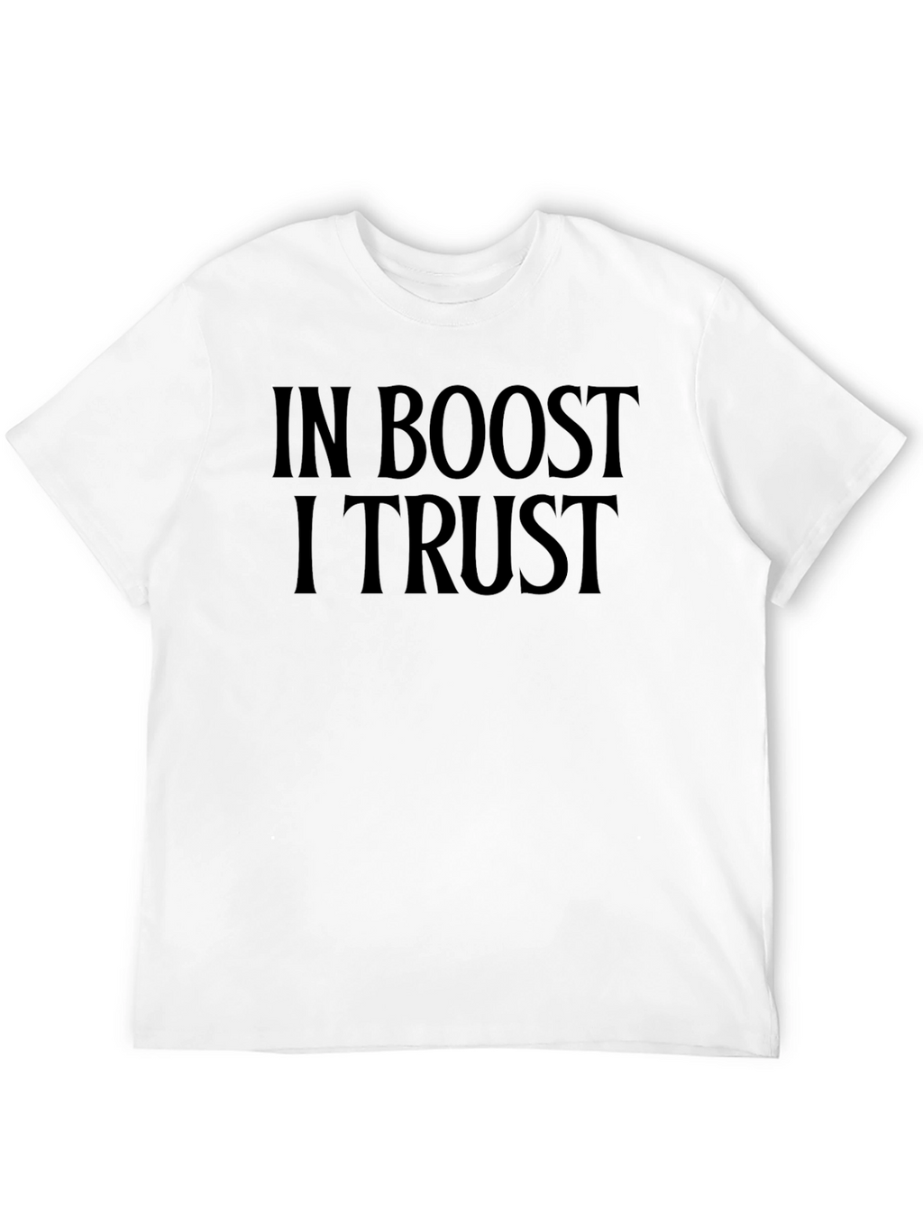 In Boost I Trust Black Graphic Tee