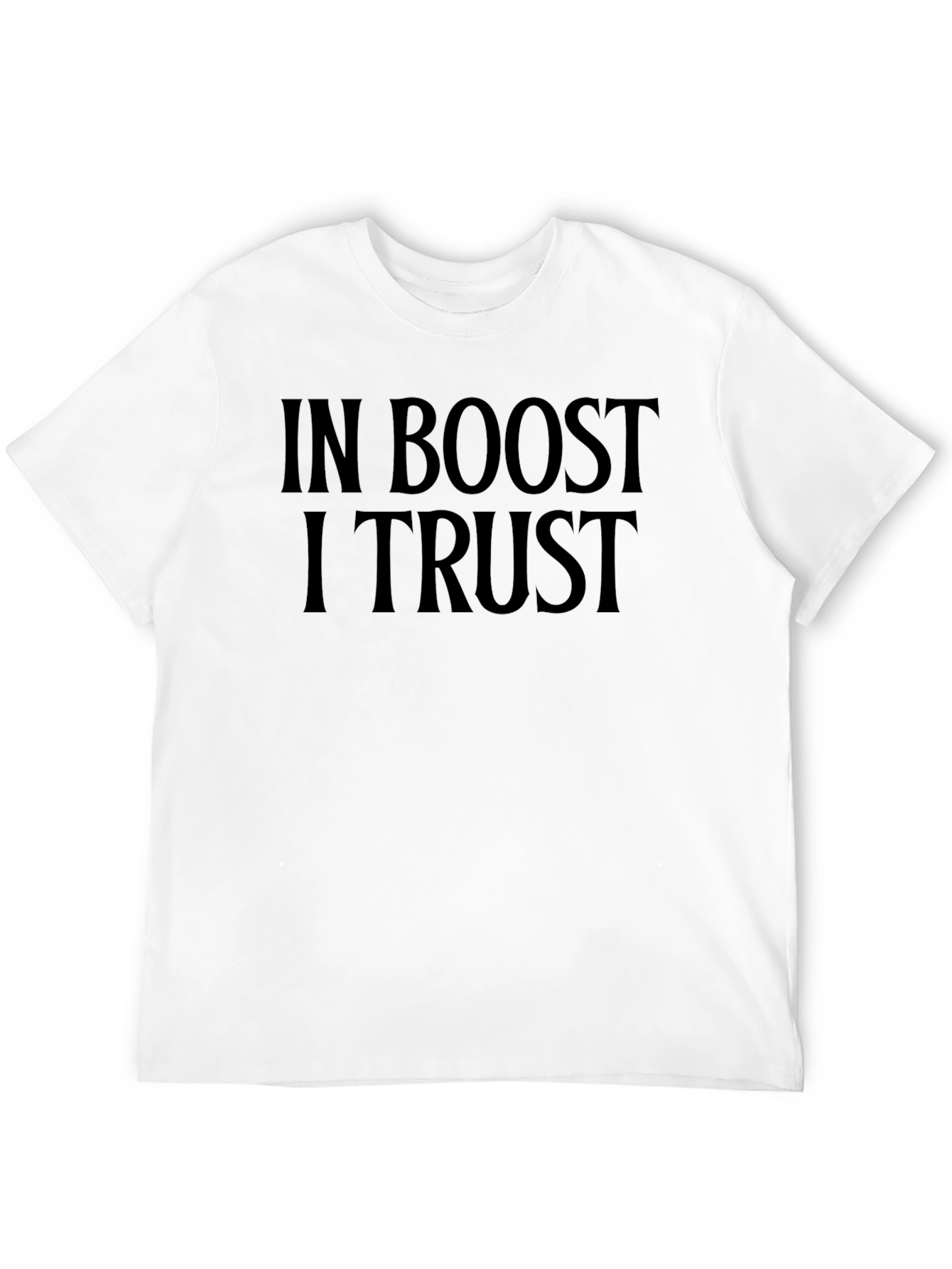 In Boost I Trust Black Graphic Tee