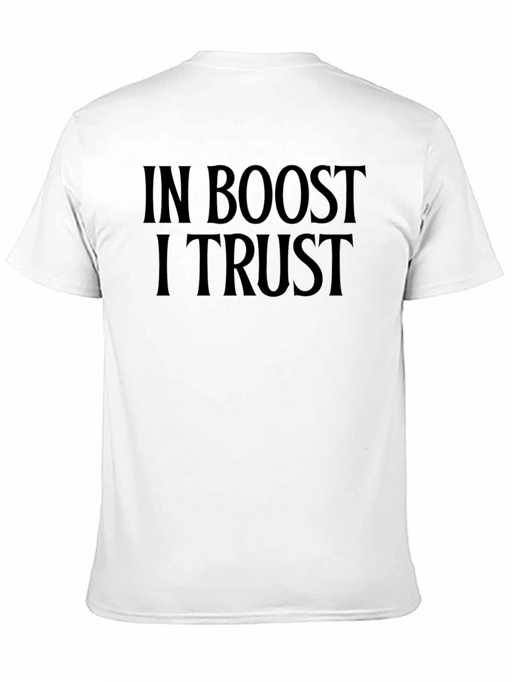 In Boost I Trust Black Graphic Tee