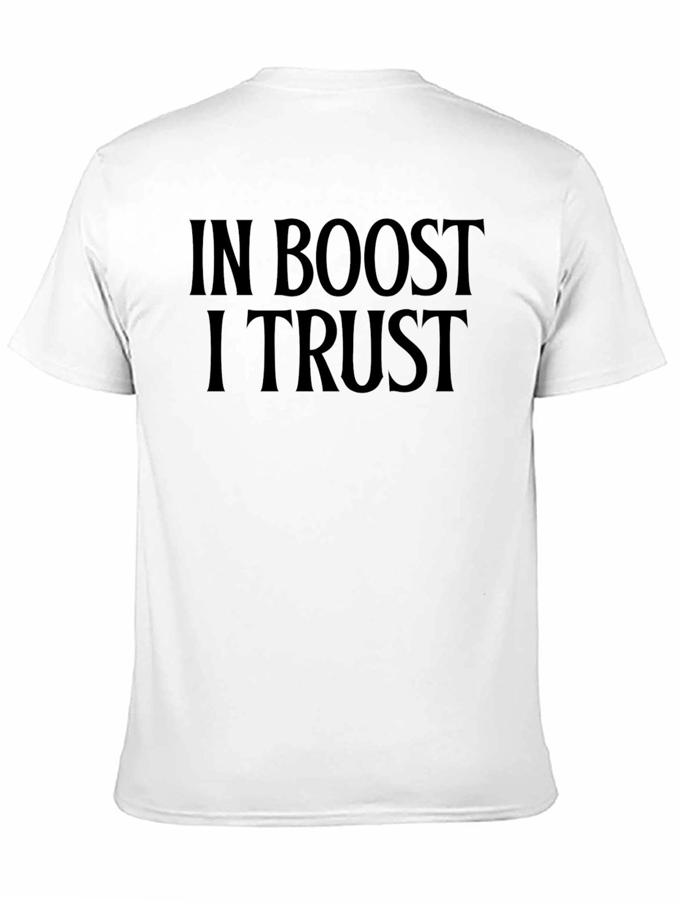 In Boost I Trust Black Graphic Tee