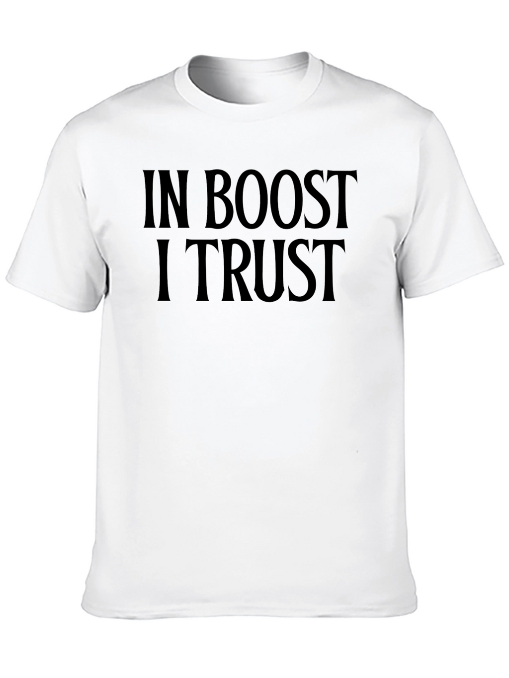 In Boost I Trust Black Graphic Tee