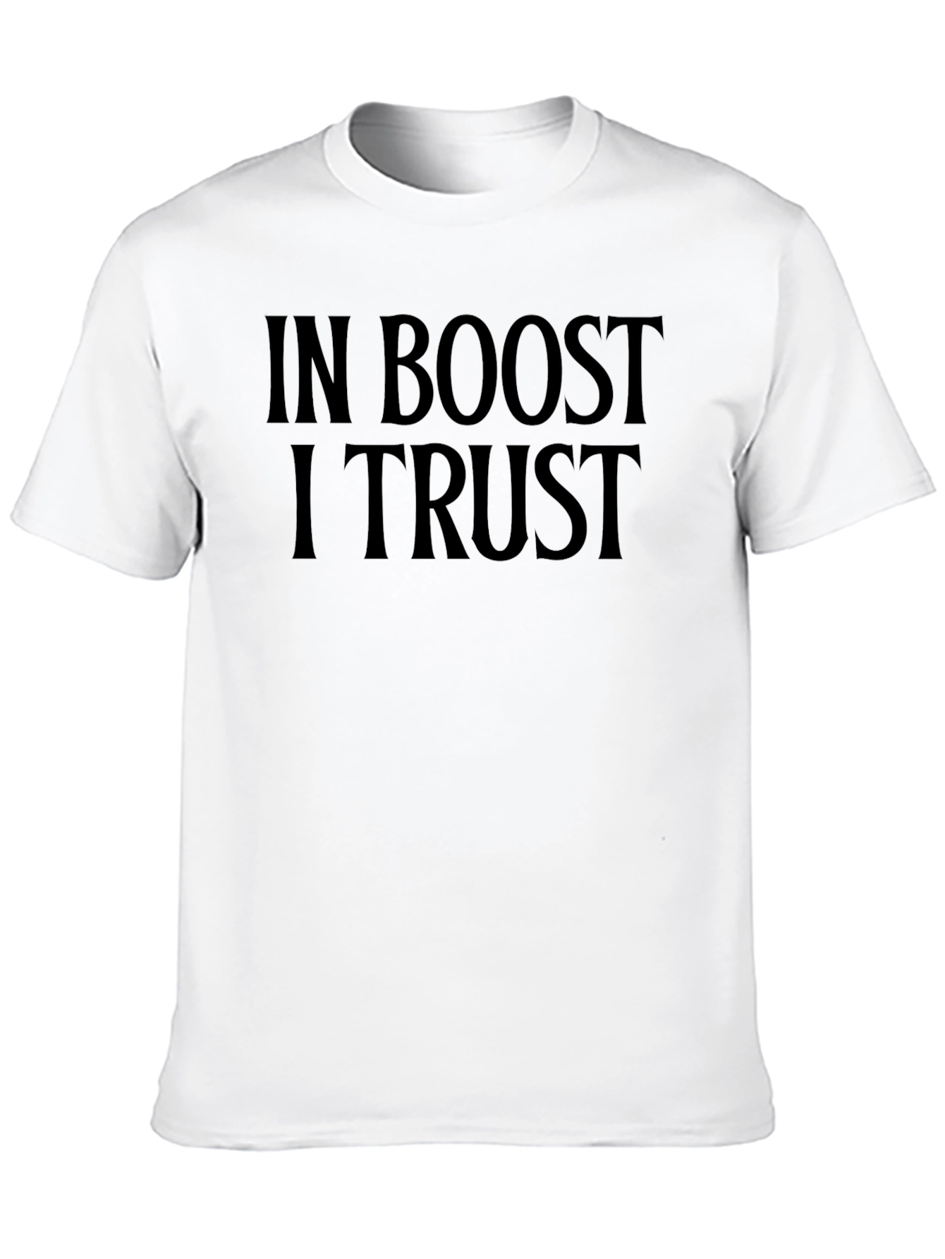 In Boost I Trust Black Graphic Tee