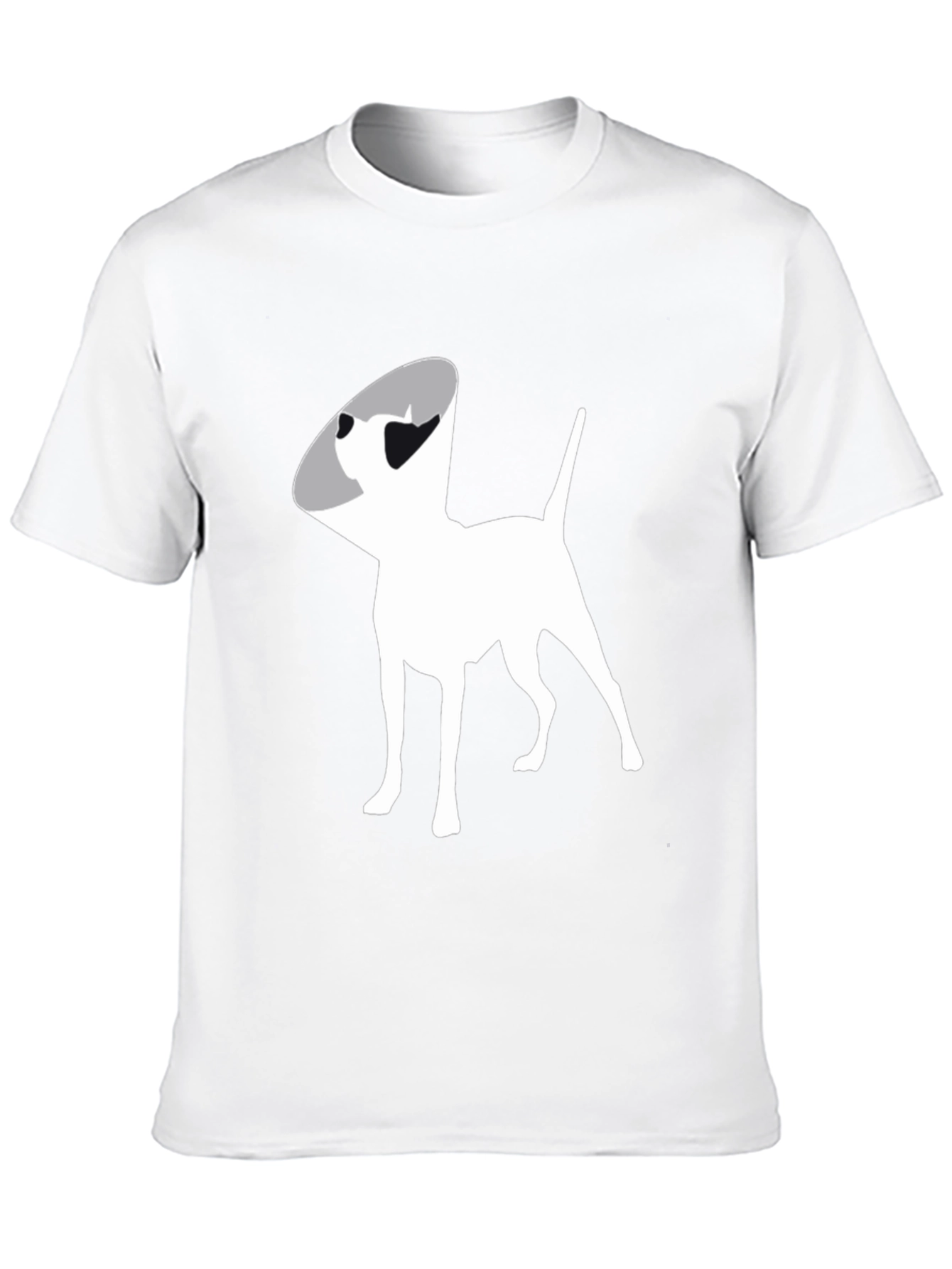 Dog Cone Graphic Tee - Black Cotton Comfort