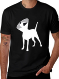 Dog Cone Graphic Tee - Black Cotton Comfort