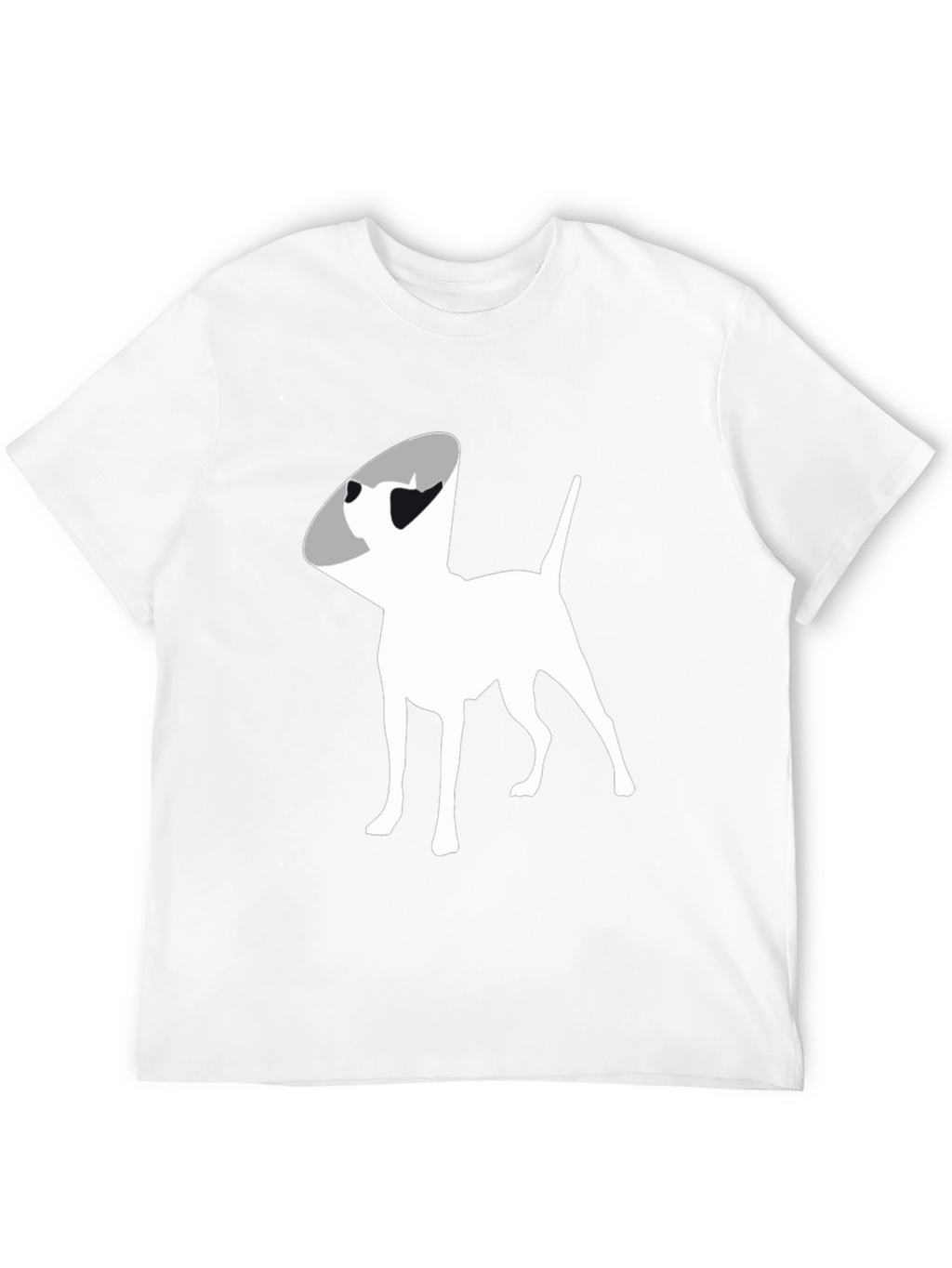 Dog Cone Graphic Tee - Black Cotton Comfort