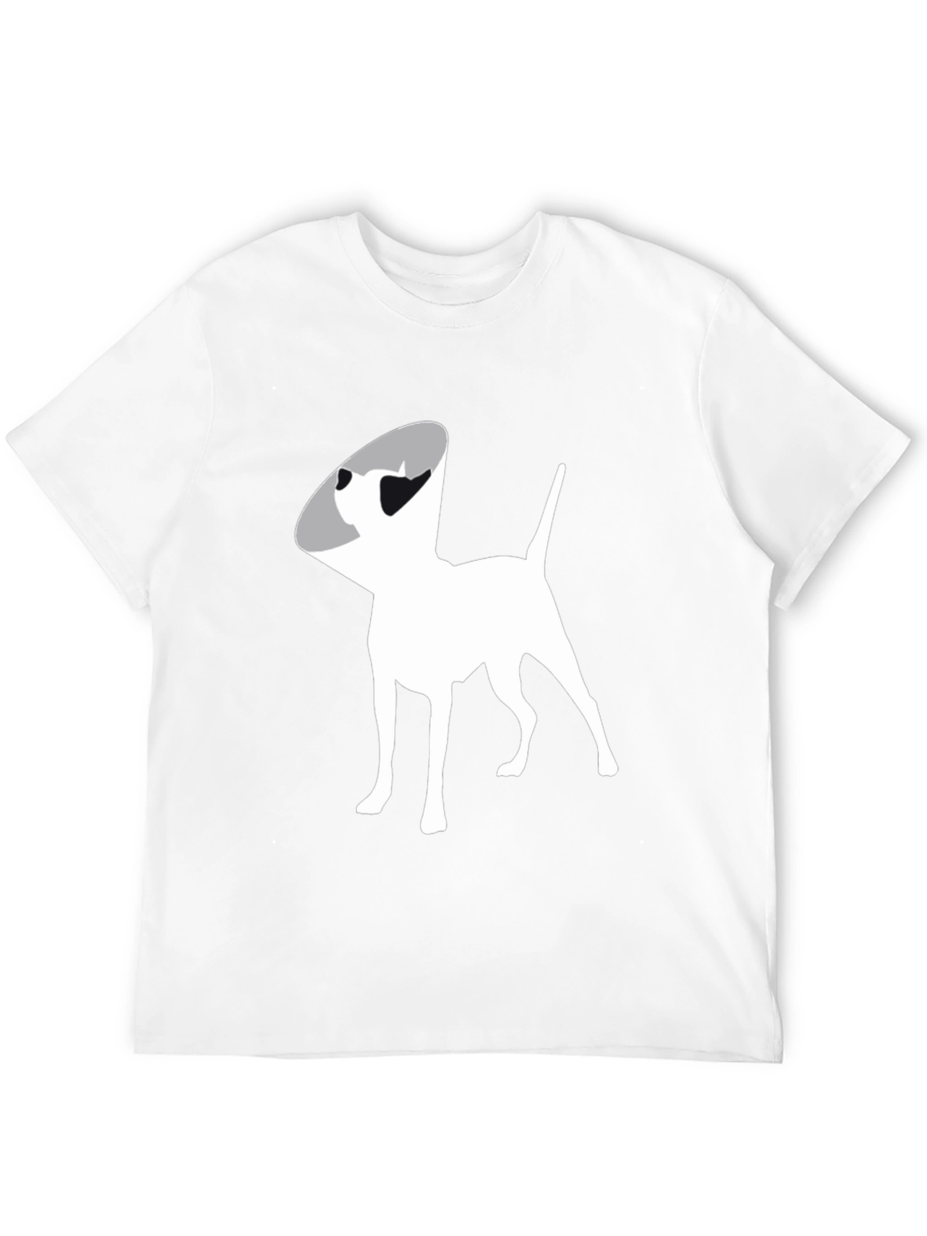 Dog Cone Graphic Tee - Black Cotton Comfort