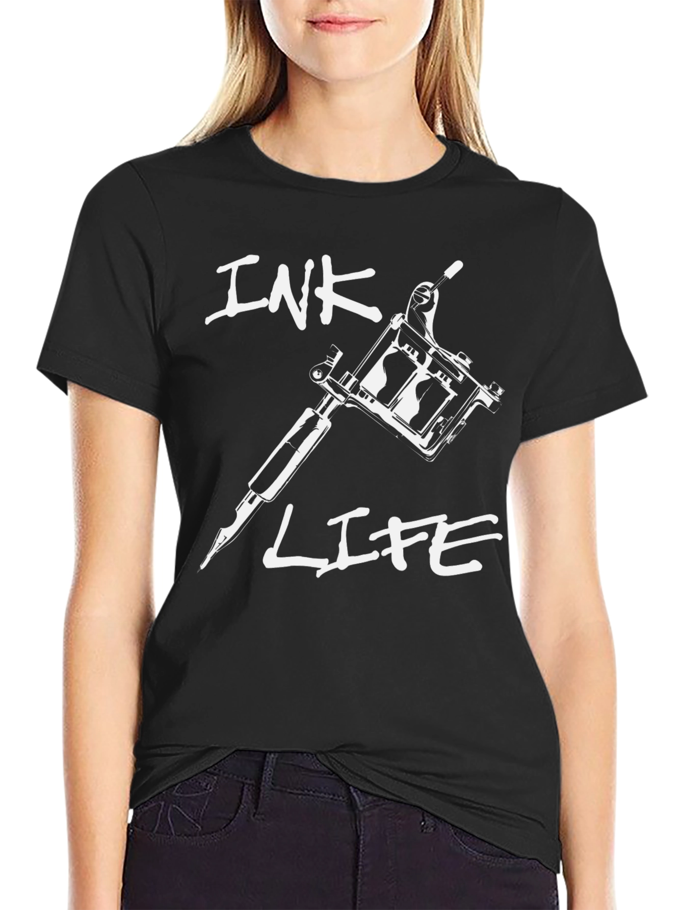 Ink Life Tattoo Artist Black Graphic Tee Shirt