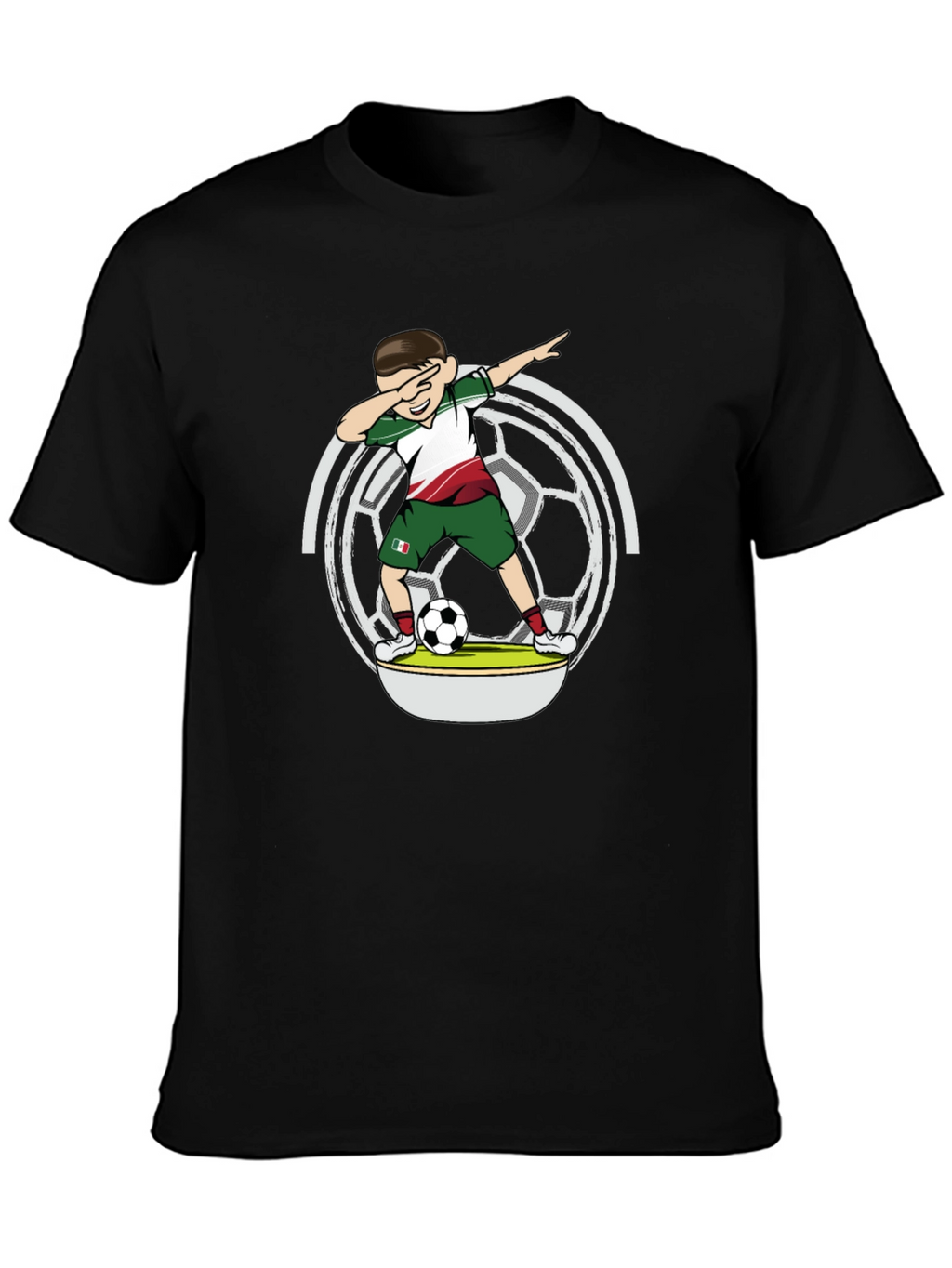 Dabbing Soccer Player T-Shirt - Mexico