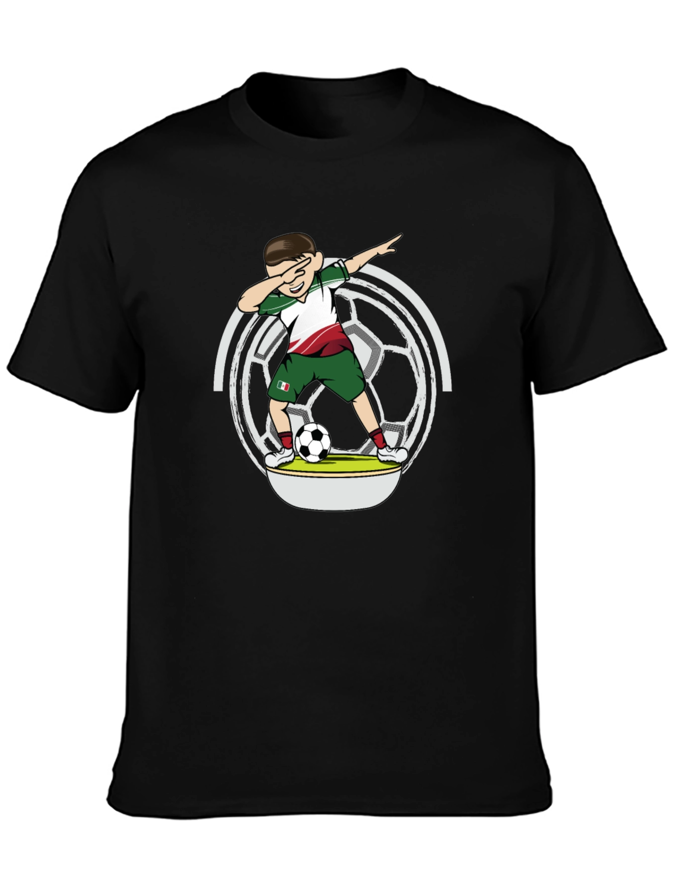Dabbing Soccer Player T-Shirt - Mexico
