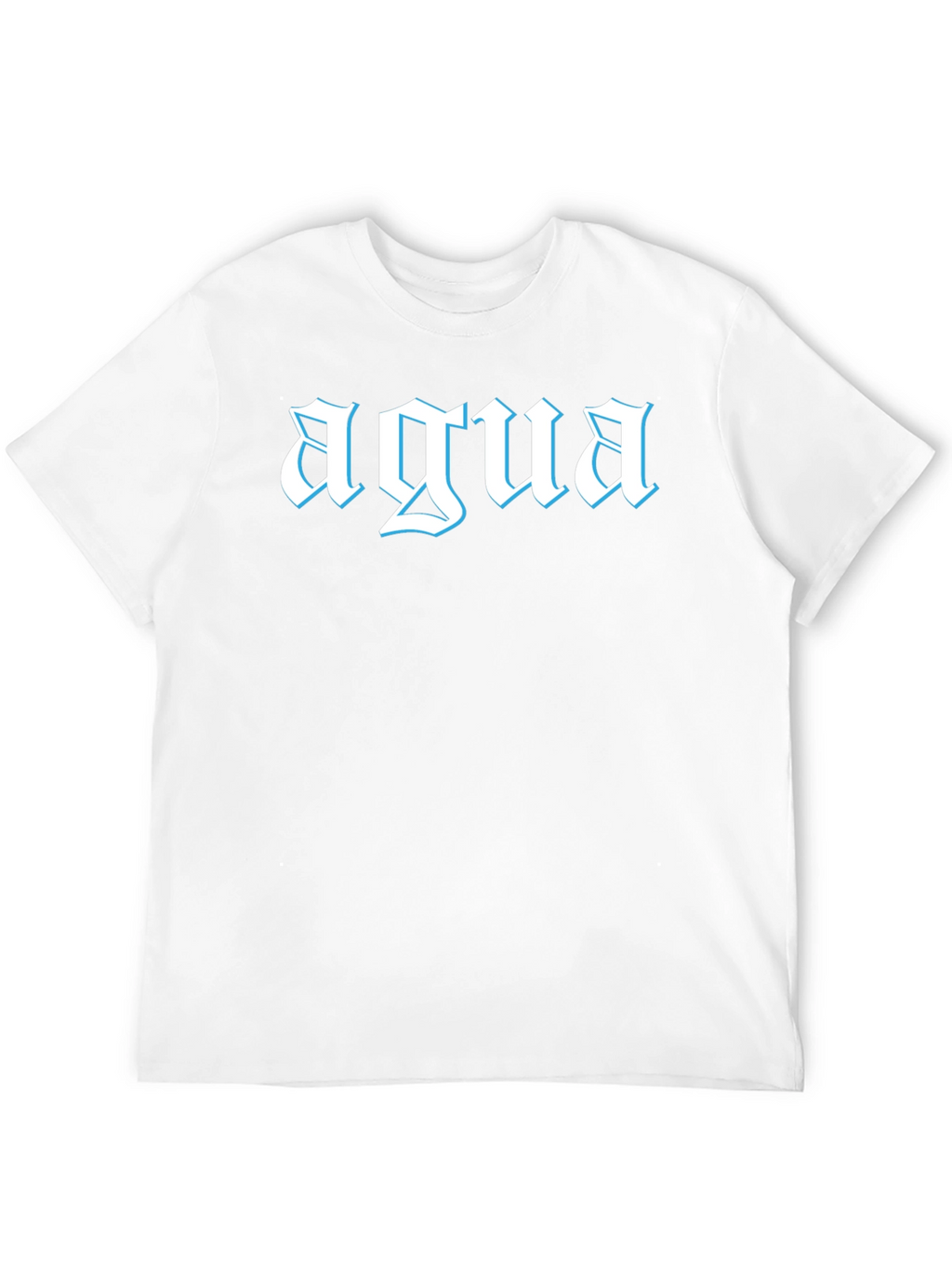 Agua Graphic Tee - Black Cotton T-Shirt