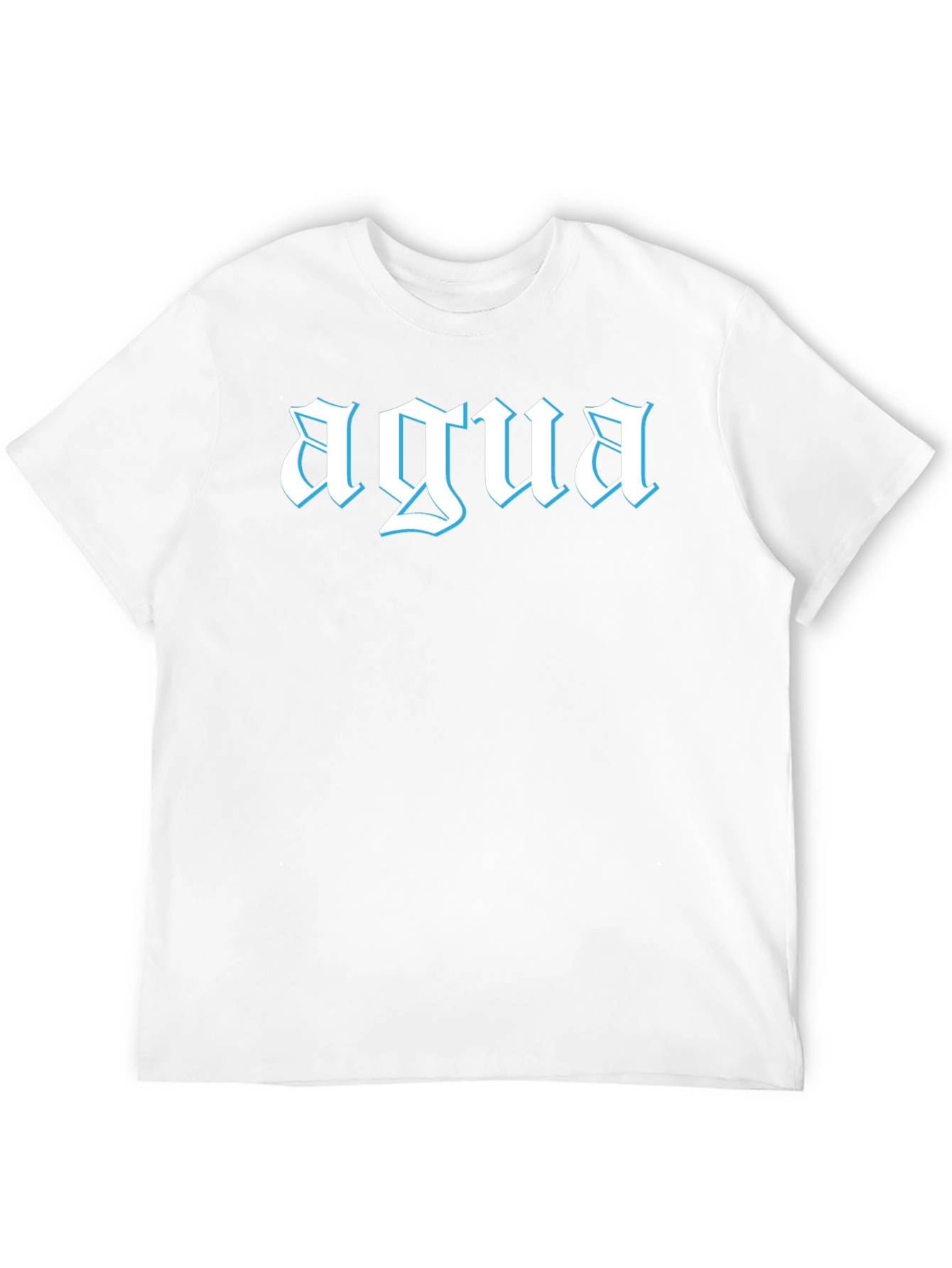 Agua Graphic Tee - Black Cotton T-Shirt
