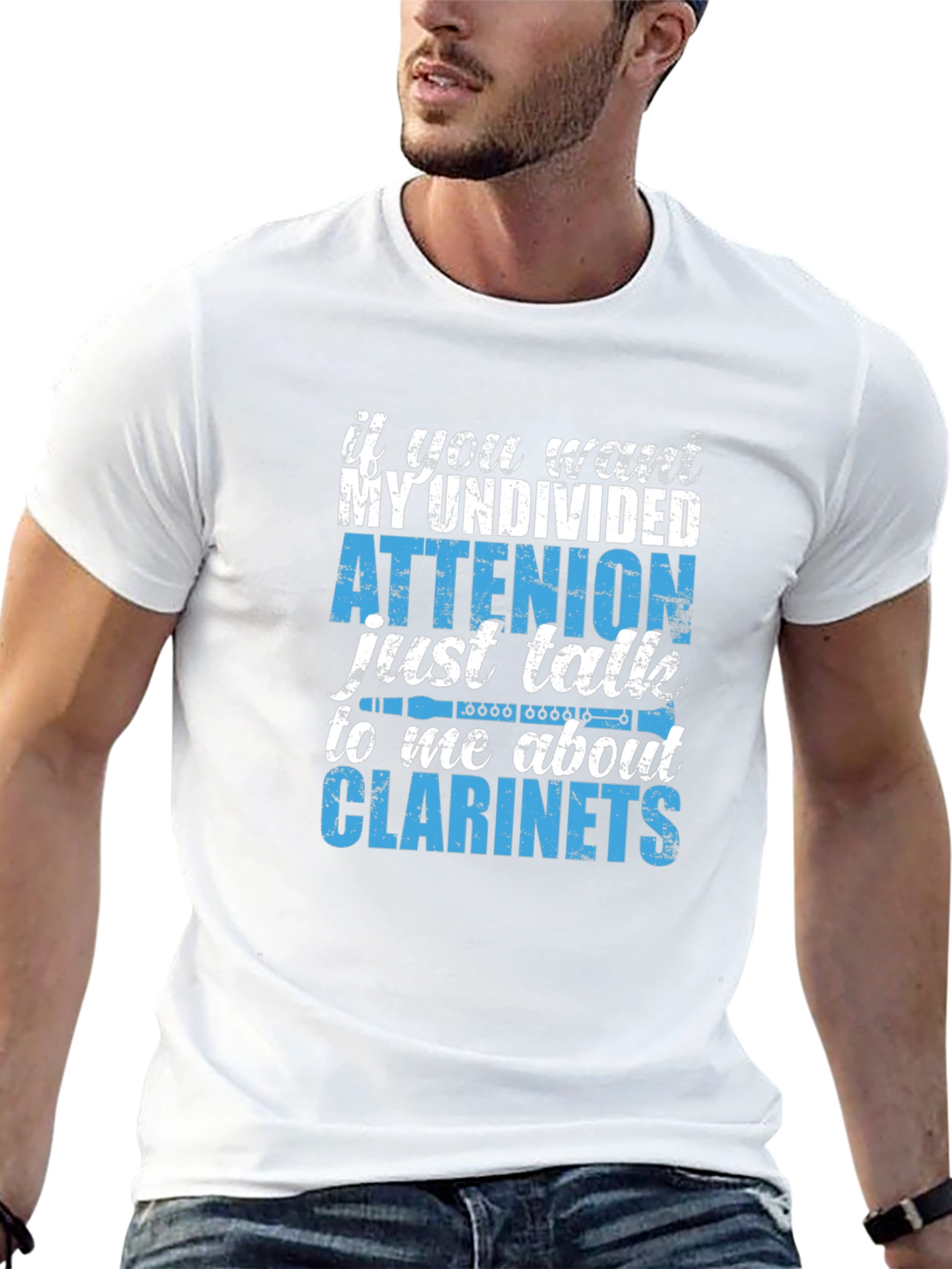 Clarinet Lover T-Shirt - Undivided Attention
