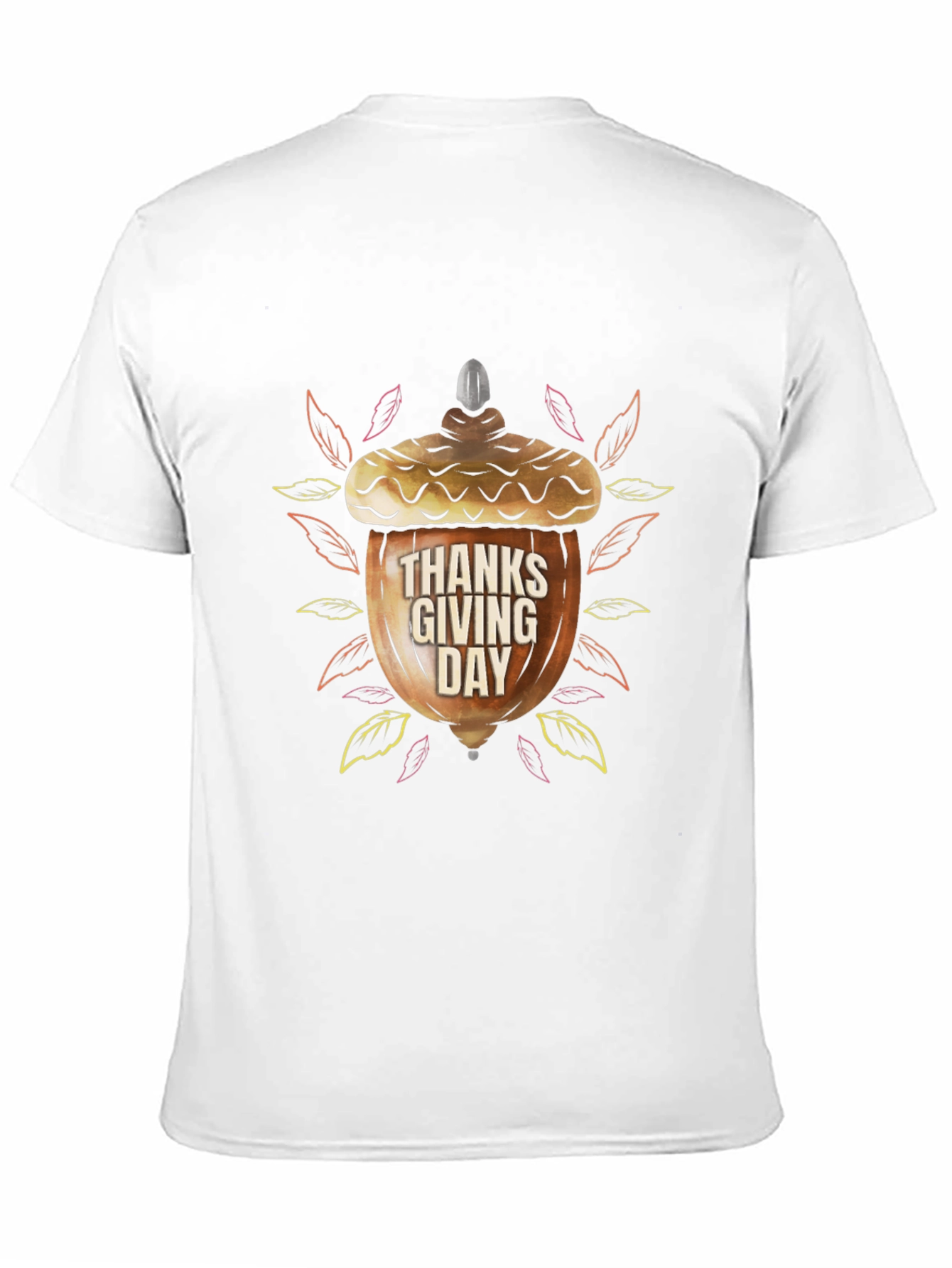 Thanksgiving Acorn Graphic T-Shirt