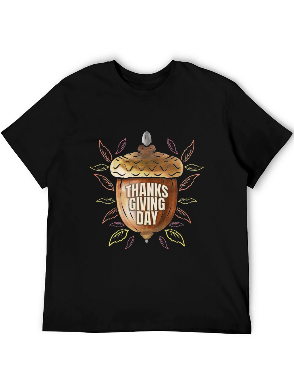 Thanksgiving Acorn Graphic T-Shirt