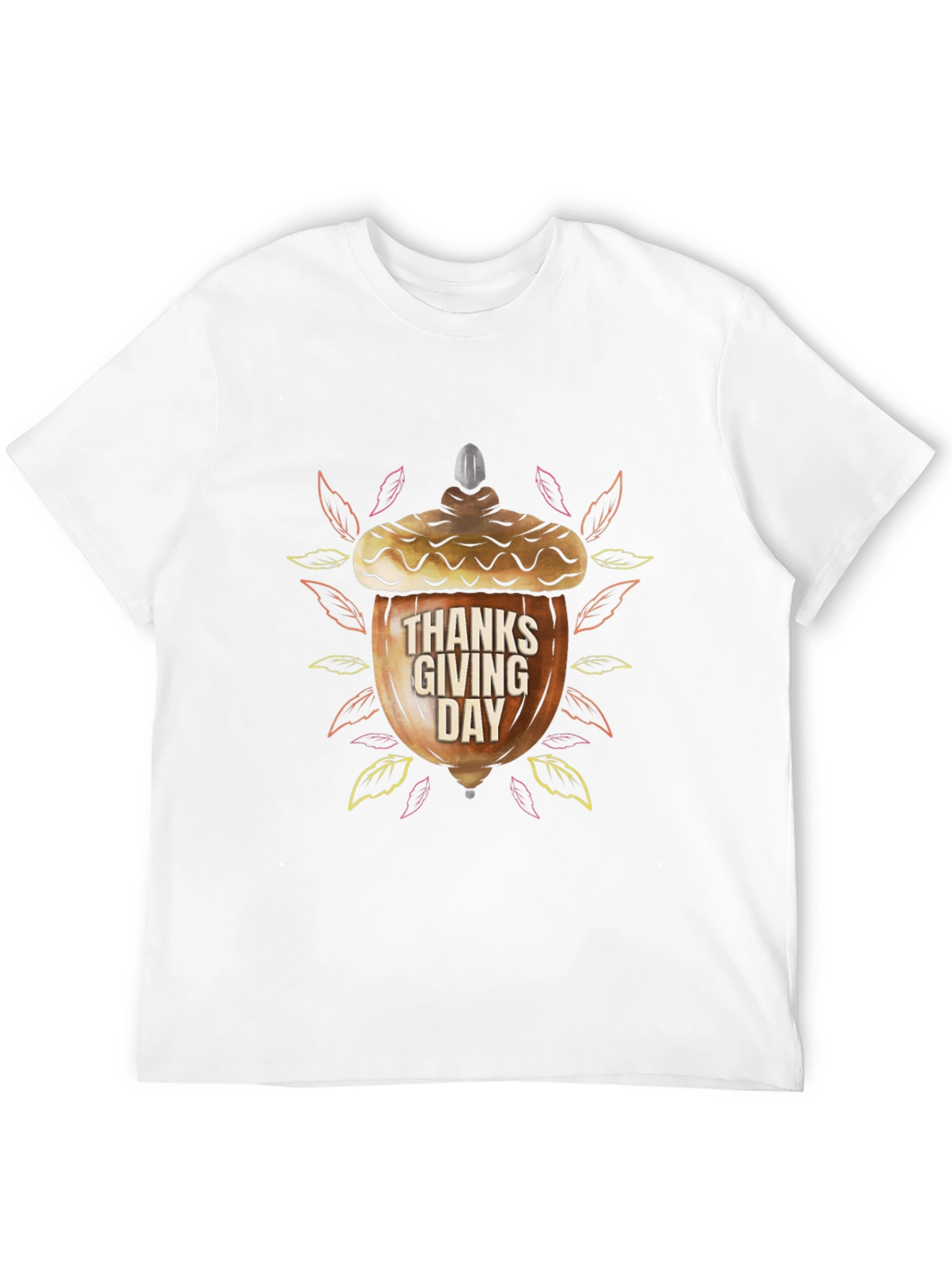 Thanksgiving Acorn Graphic T-Shirt