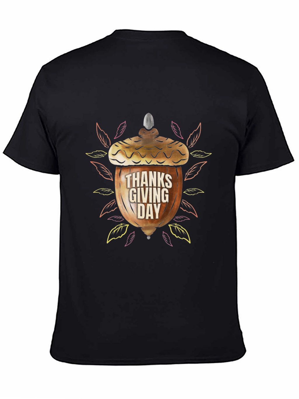Thanksgiving Acorn Graphic T-Shirt