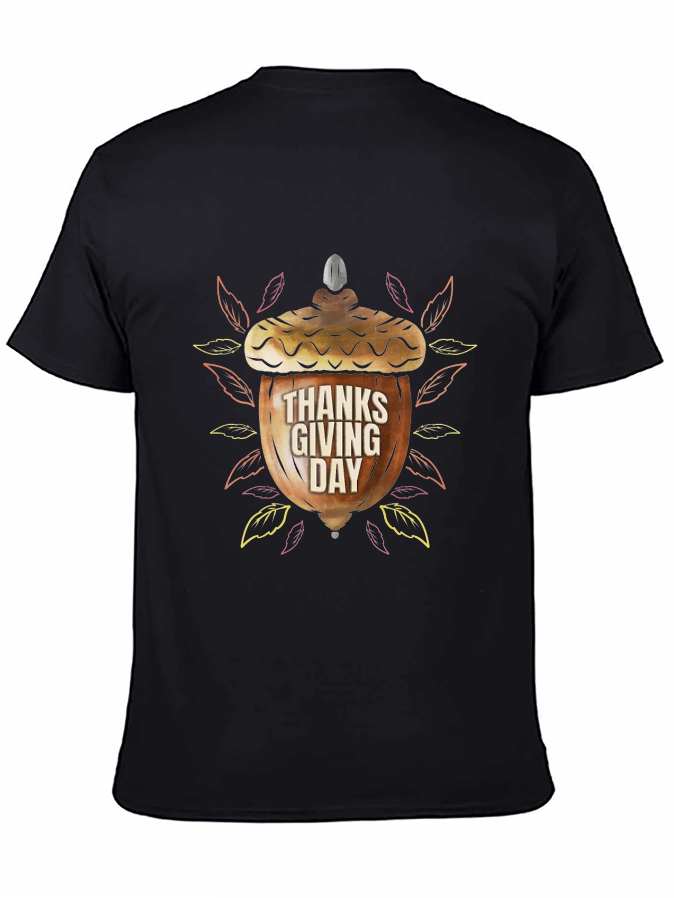 Thanksgiving Acorn Graphic T-Shirt