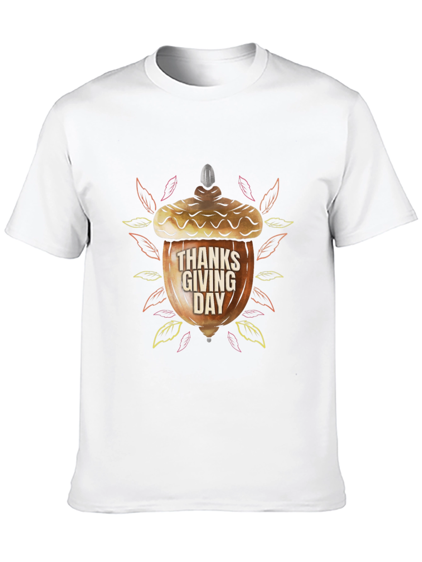 Thanksgiving Acorn Graphic T-Shirt