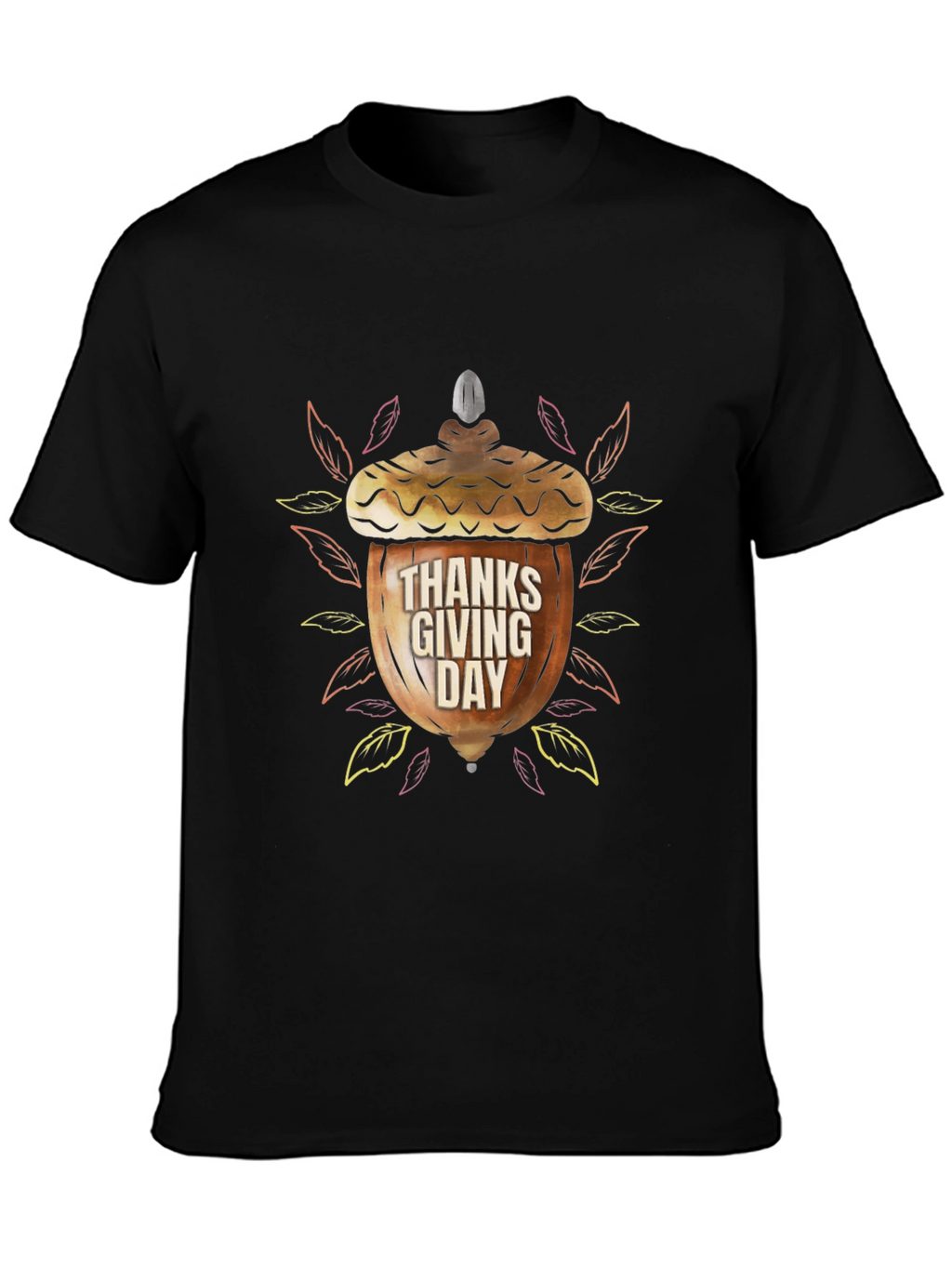 Thanksgiving Acorn Graphic T-Shirt