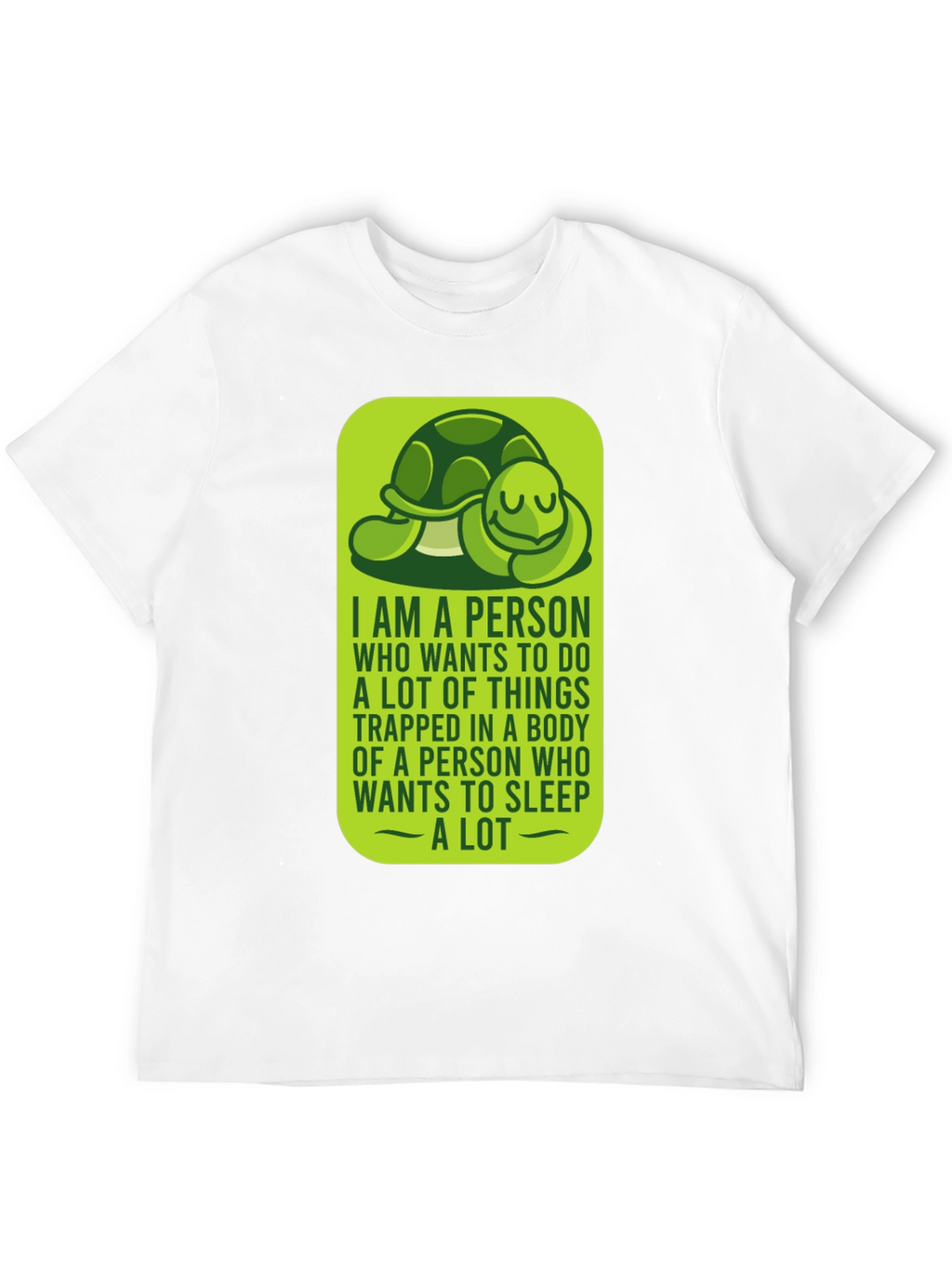 Funny Turtle Graphic T-Shirt - Introvert Sleep Lover Tee