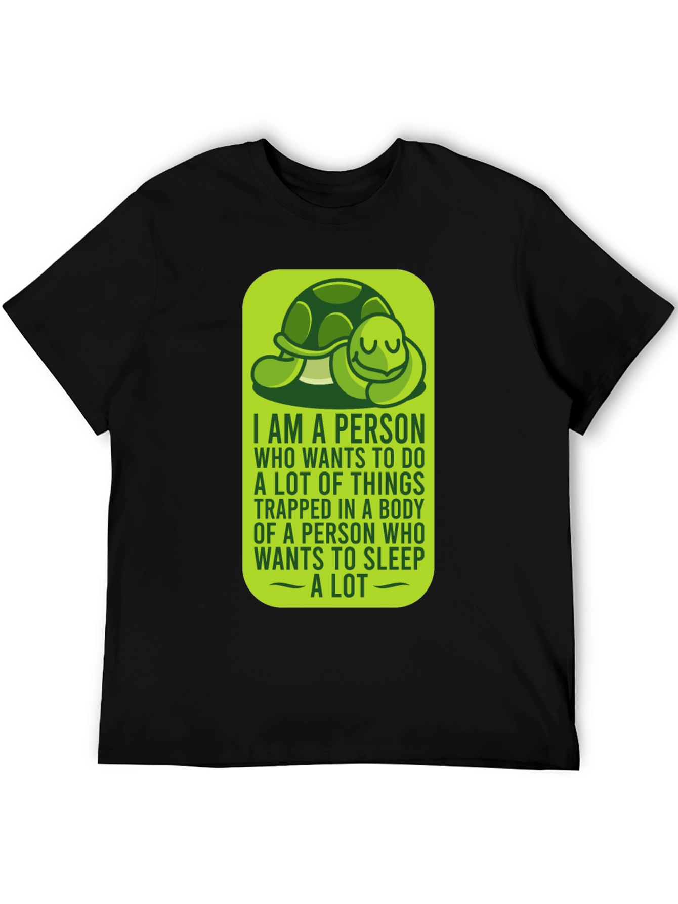 Funny Turtle Graphic T-Shirt - Introvert Sleep Lover Tee