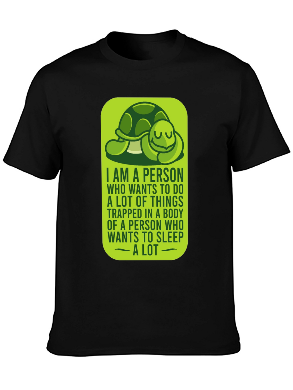 Funny Turtle Graphic T-Shirt - Introvert Sleep Lover Tee