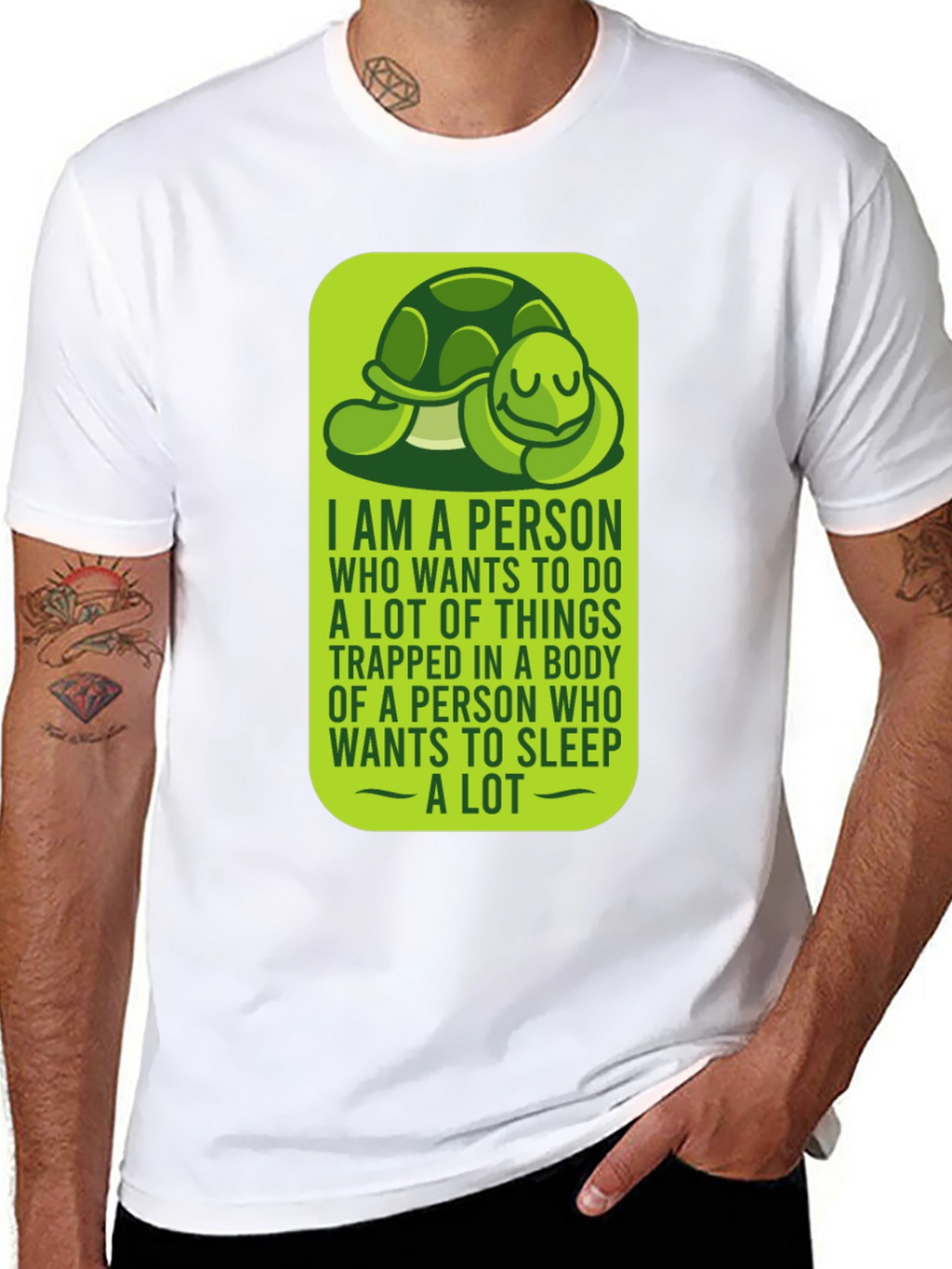 Funny Turtle Graphic T-Shirt - Introvert Sleep Lover Tee