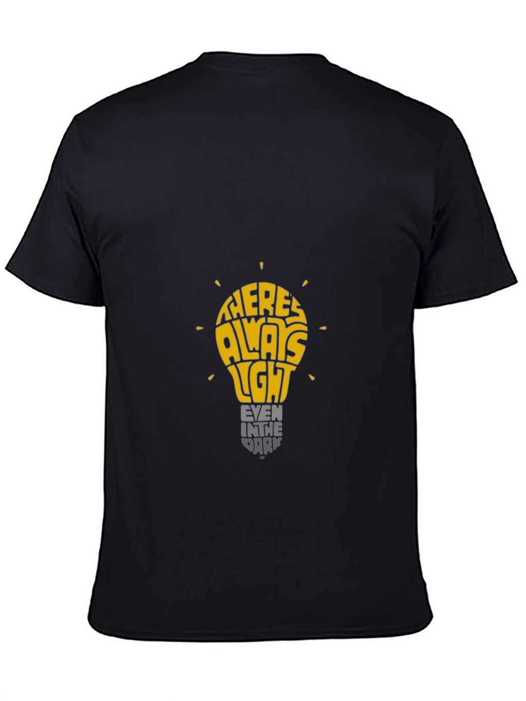 Inspirational Lightbulb Graphic T-Shirt - Always Light