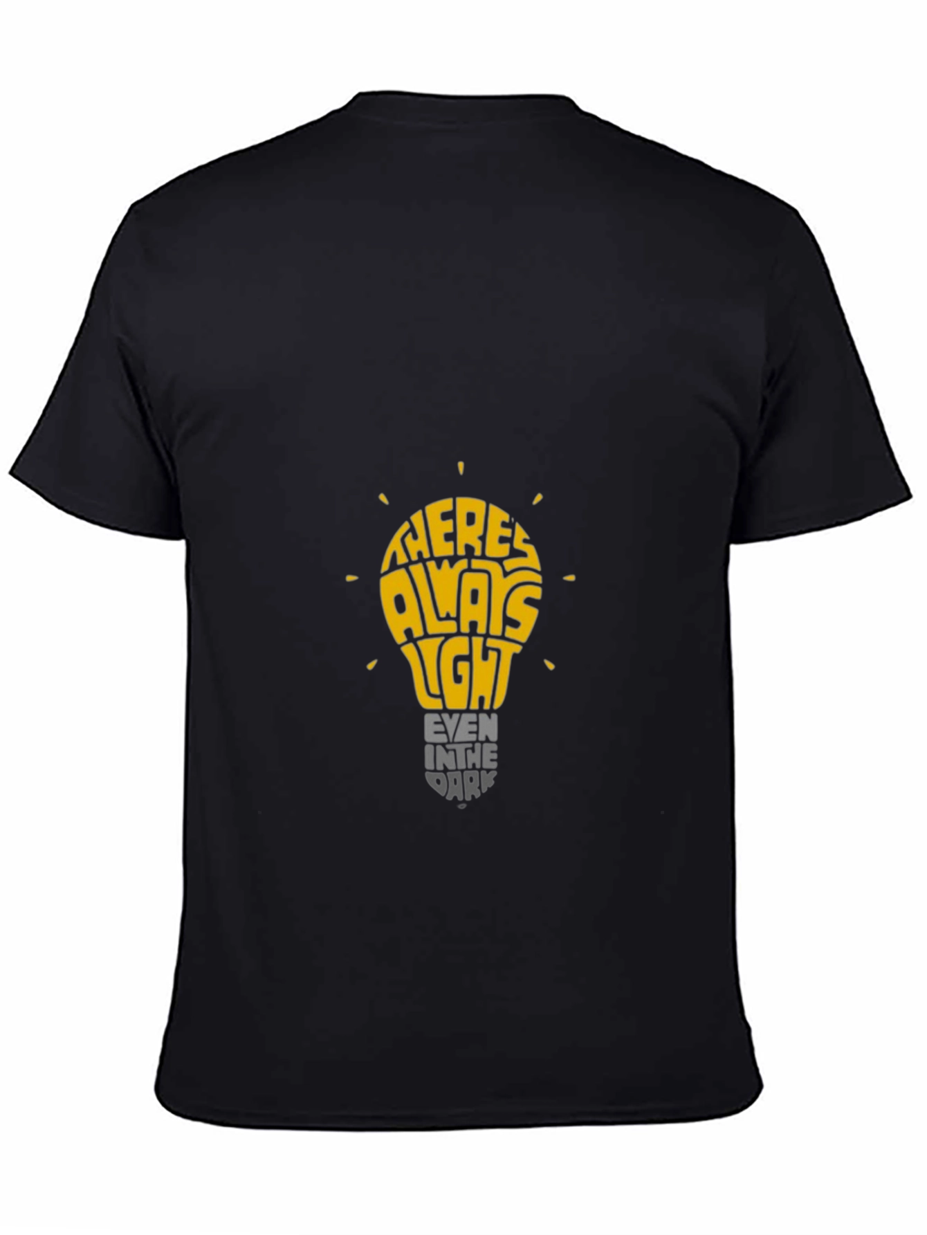 Inspirational Lightbulb Graphic T-Shirt - Always Light