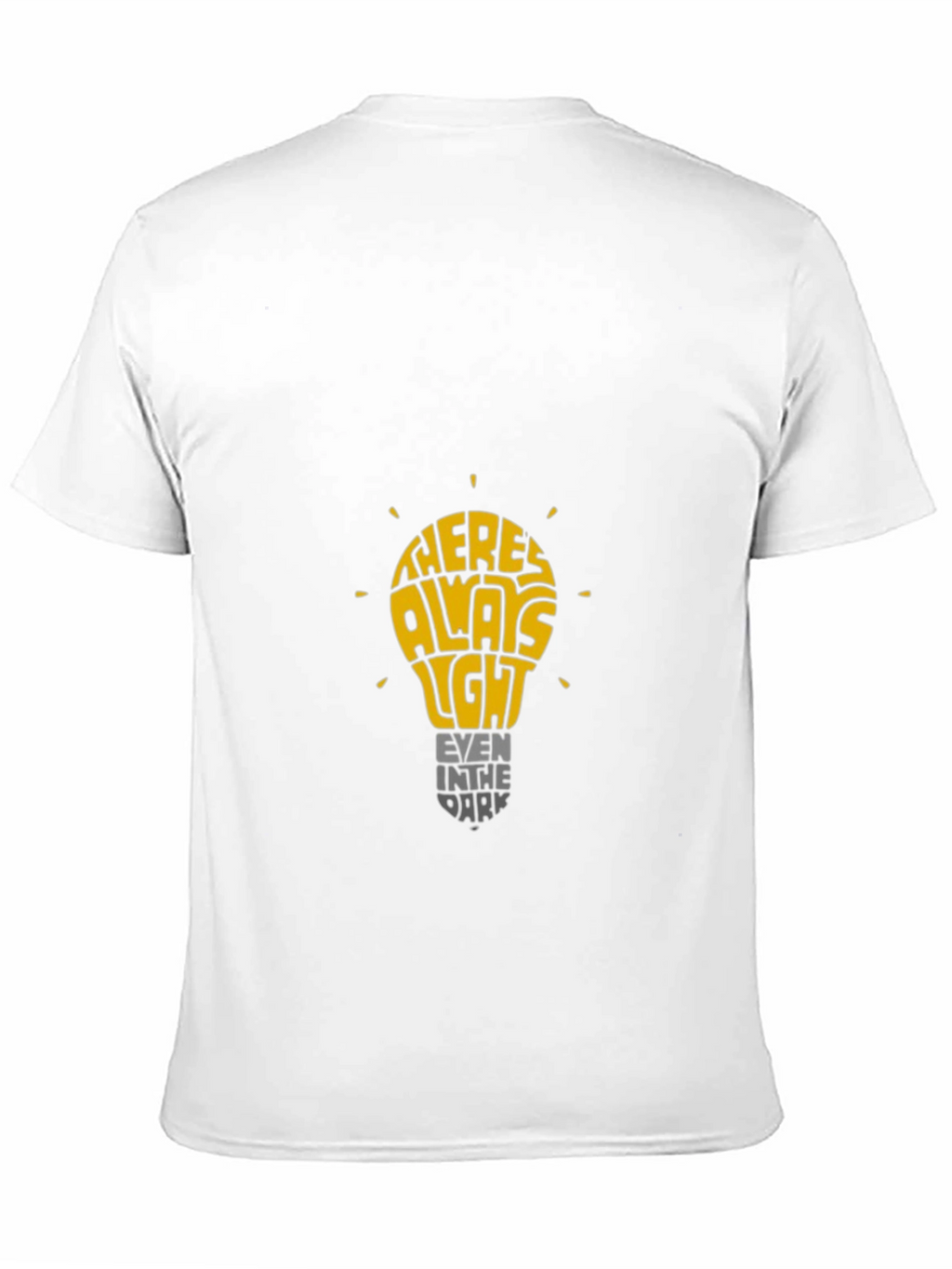 Inspirational Lightbulb Graphic T-Shirt - Always Light