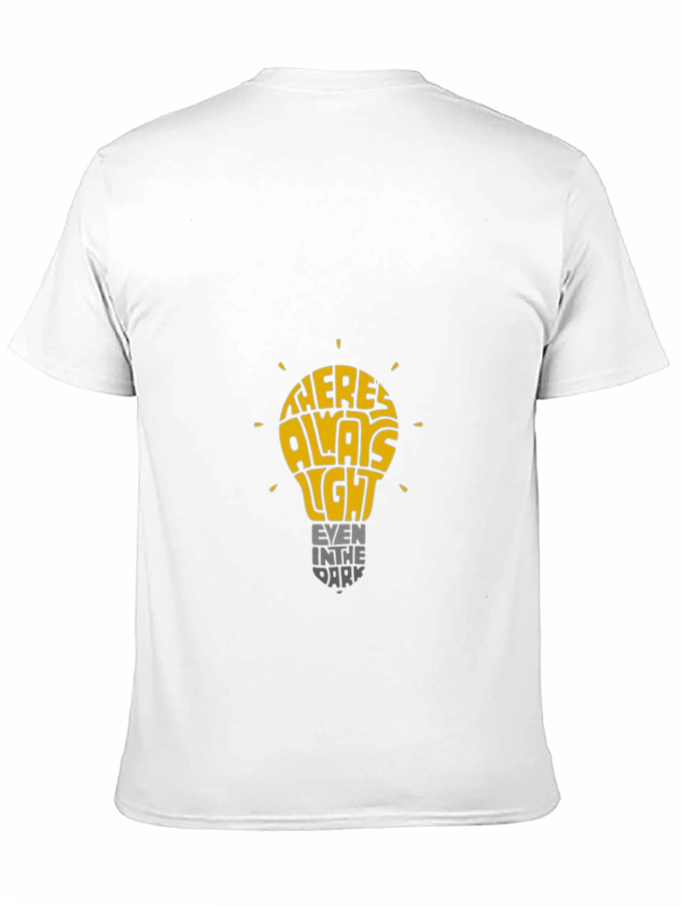 Inspirational Lightbulb Graphic T-Shirt - Always Light