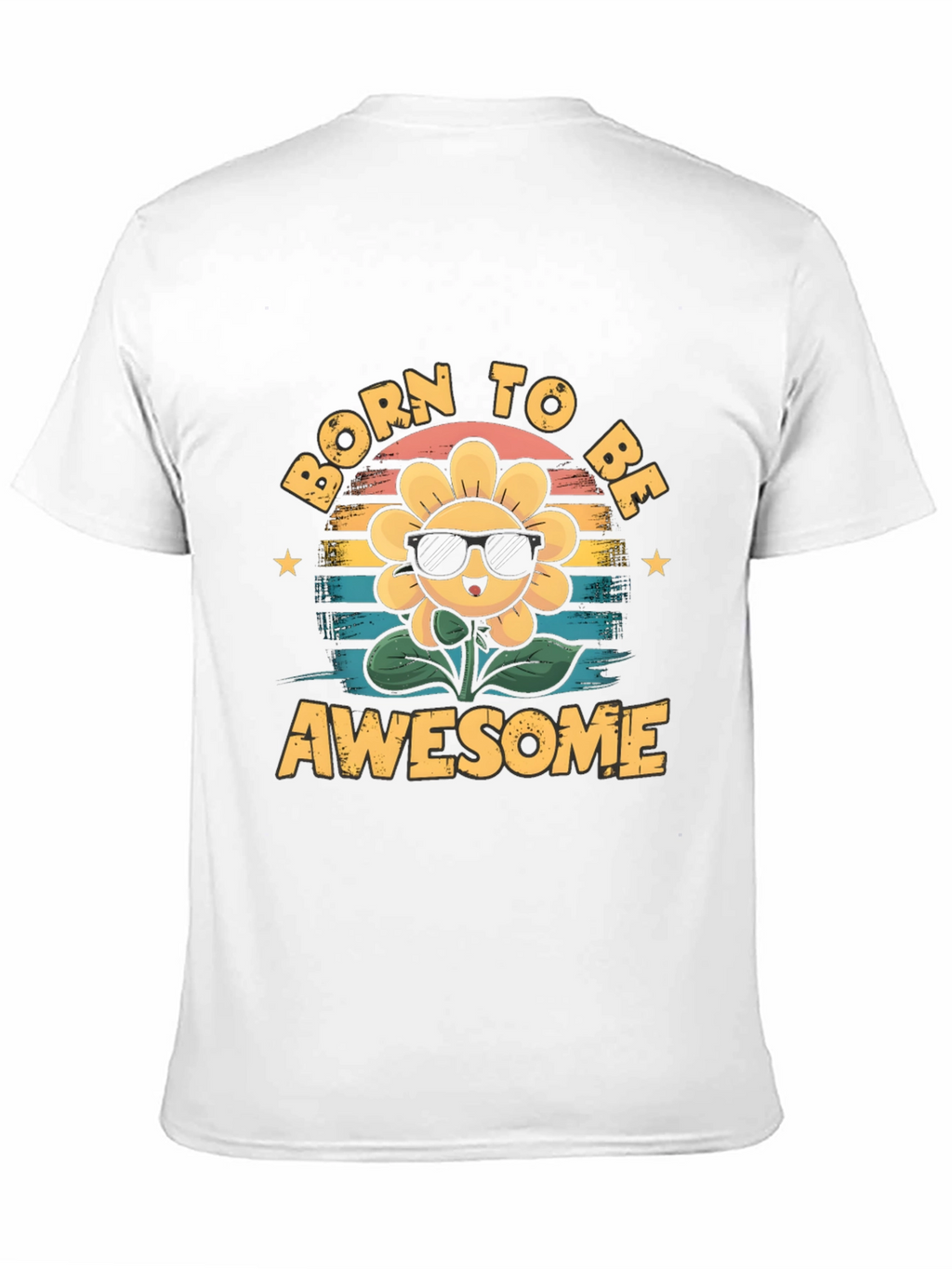 Born To Be Awesome Sunflower Graphic Tee